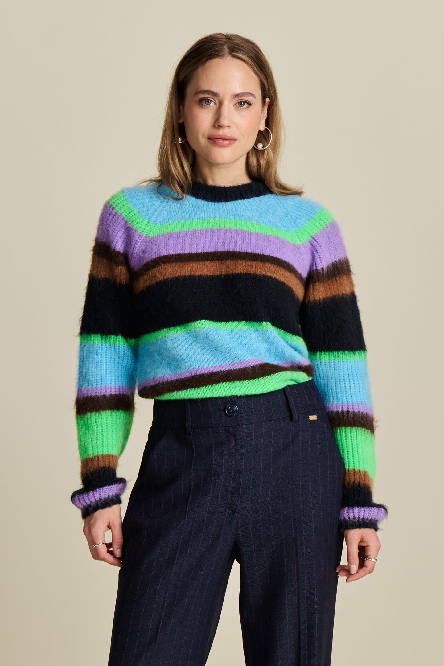 PULLOVER - BRUSHED STRIPES 1