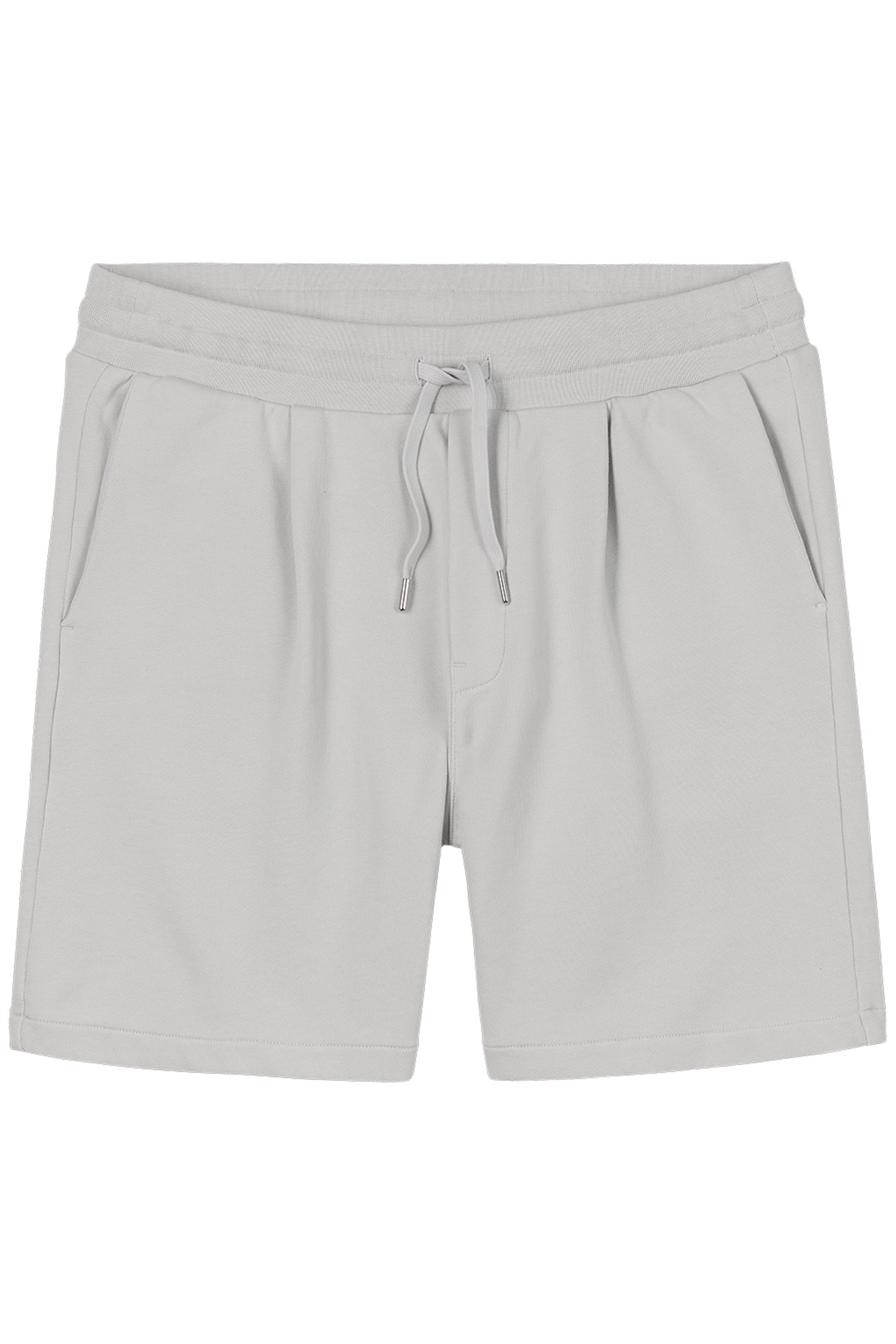 HAYDEN | JERSEY PLEATED SWEATSHORTS LIGHT GREY 2
