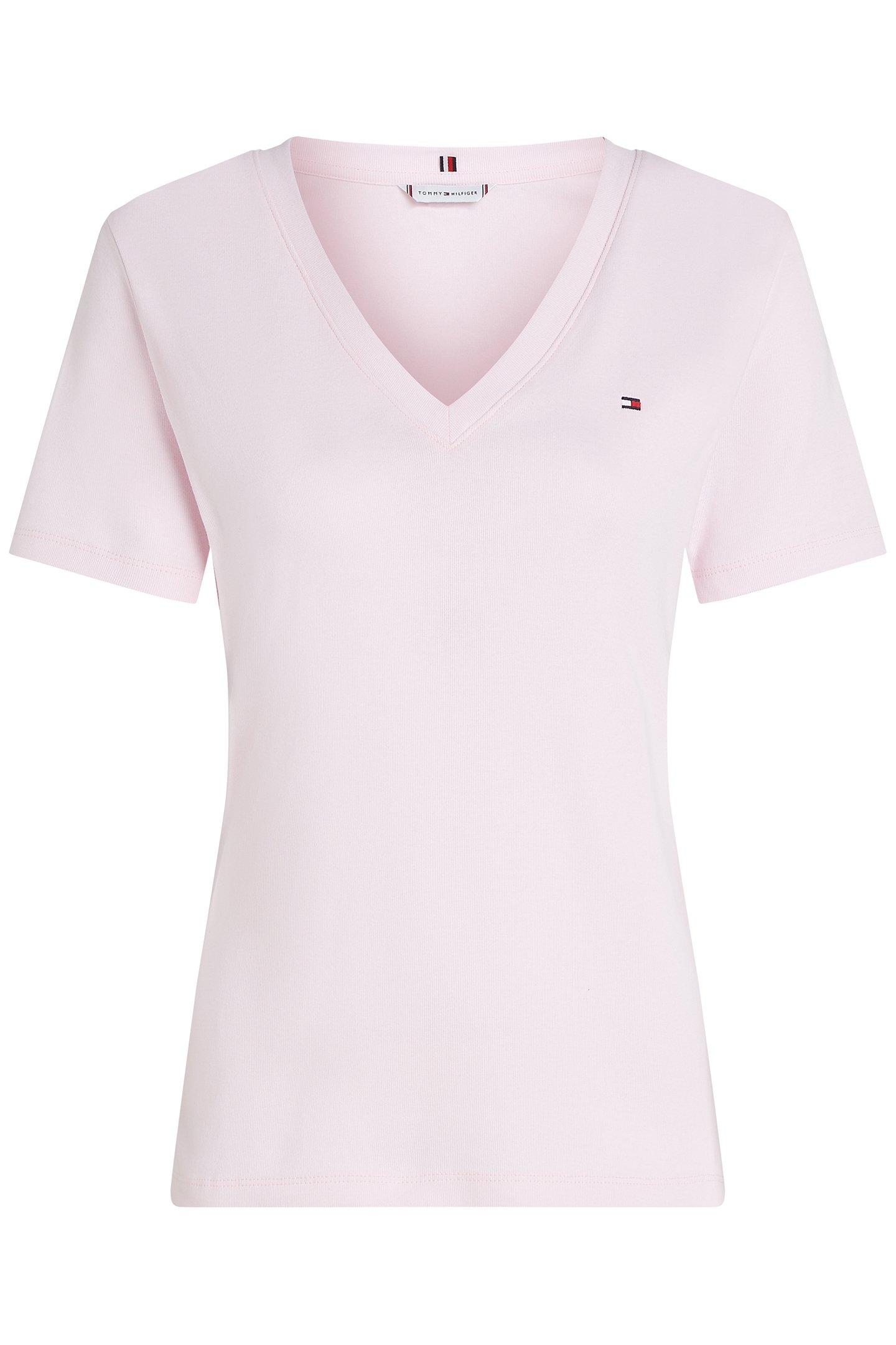SLIM CODY V-NECK TEE SLIM FIT LIGHT PINK 4