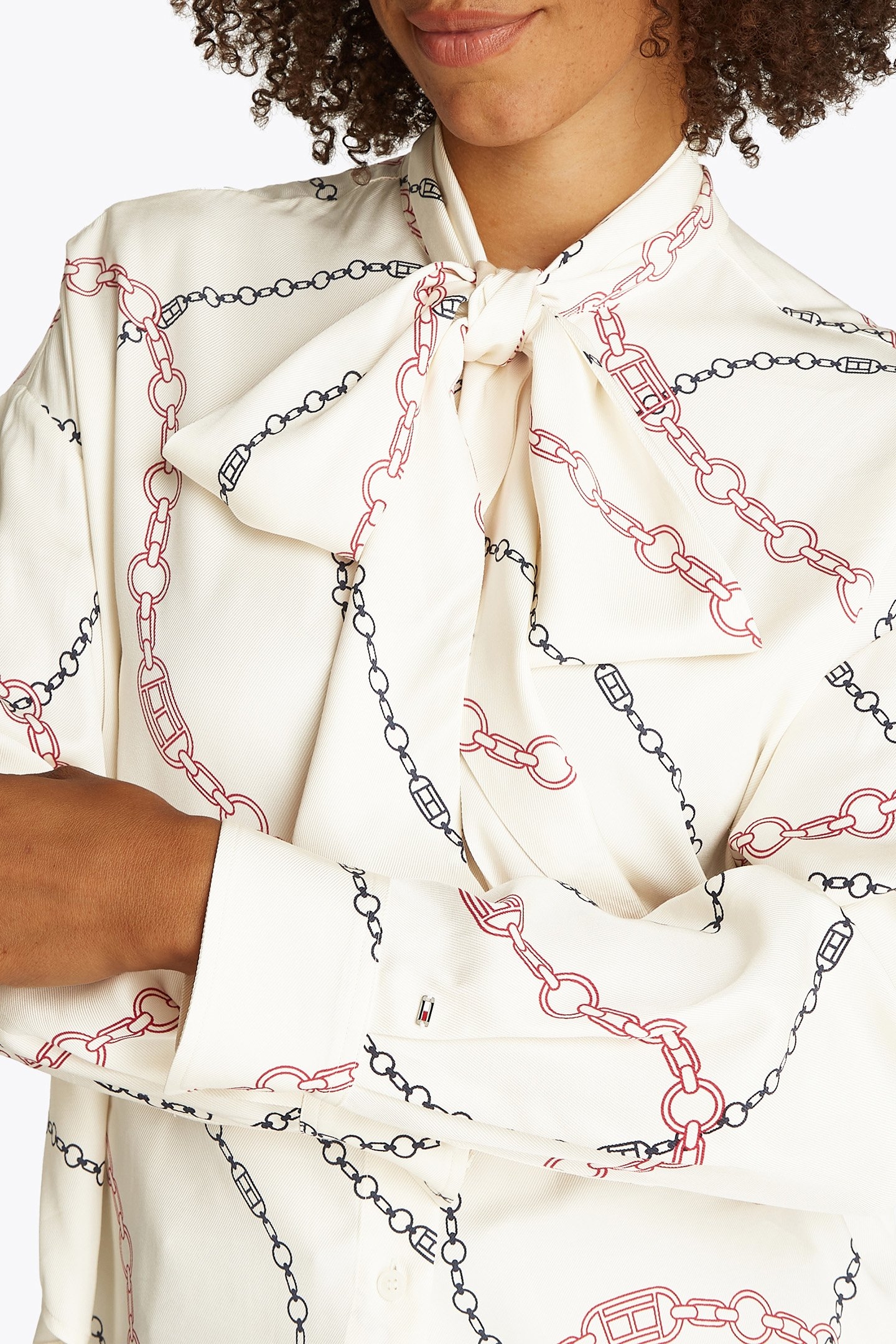 RELAXED FIT BLOUSE, WHITE 6