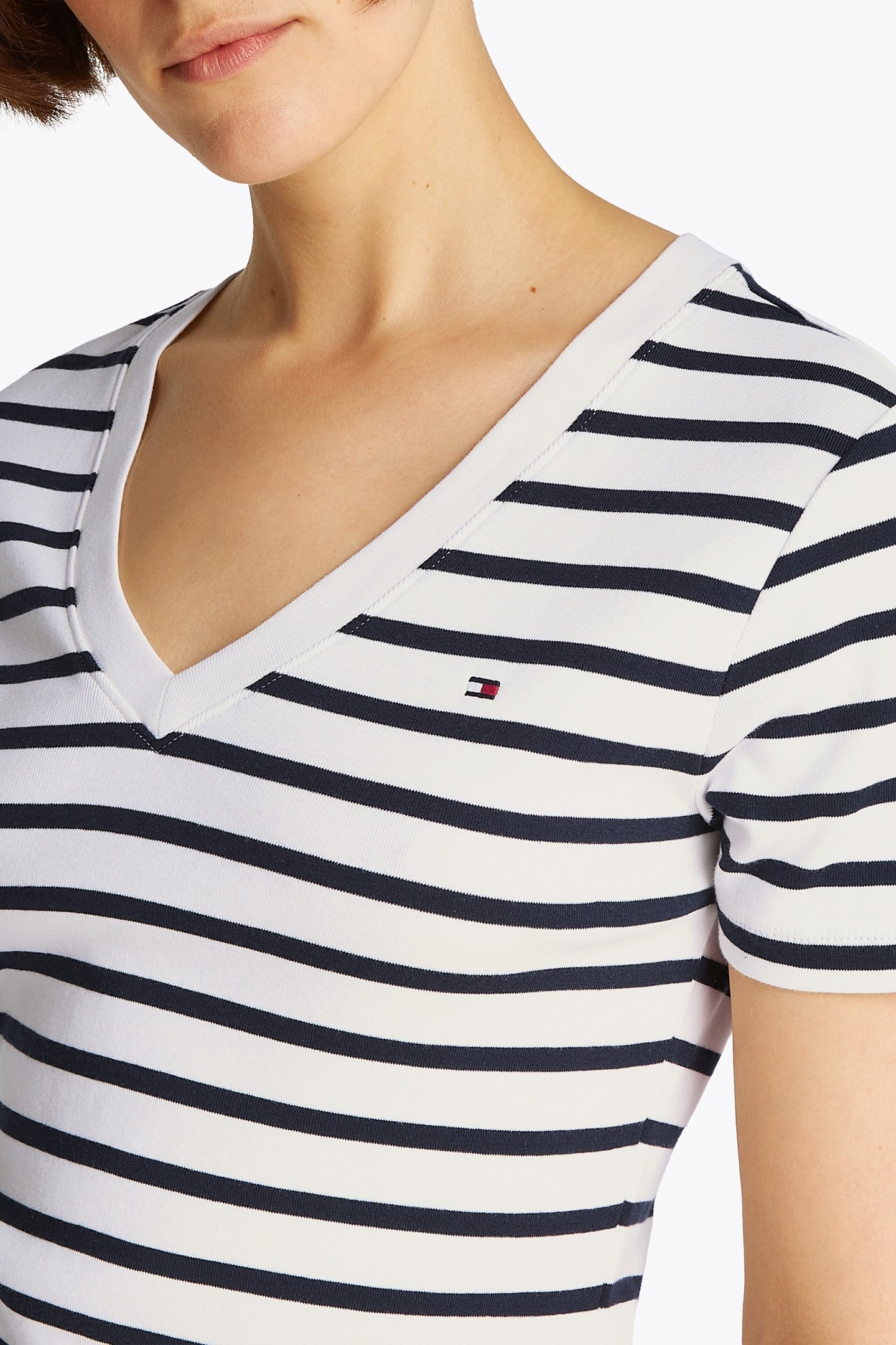 SLIM FIT CODY V-NECK SHORT SLEEVE T-SHIRT DARK NIGHT NAVY 6