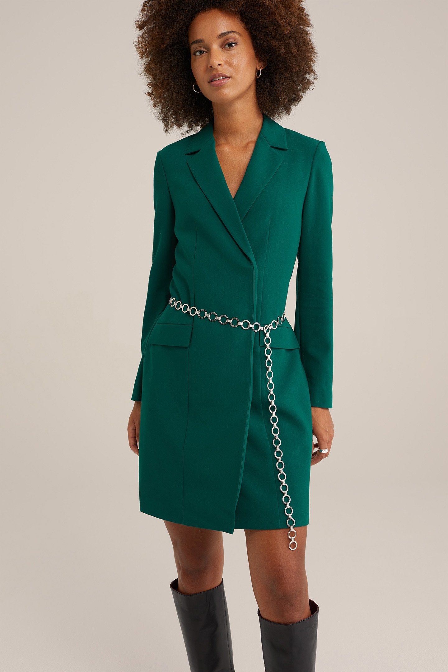 DRESS SHORT DARK GREEN 5