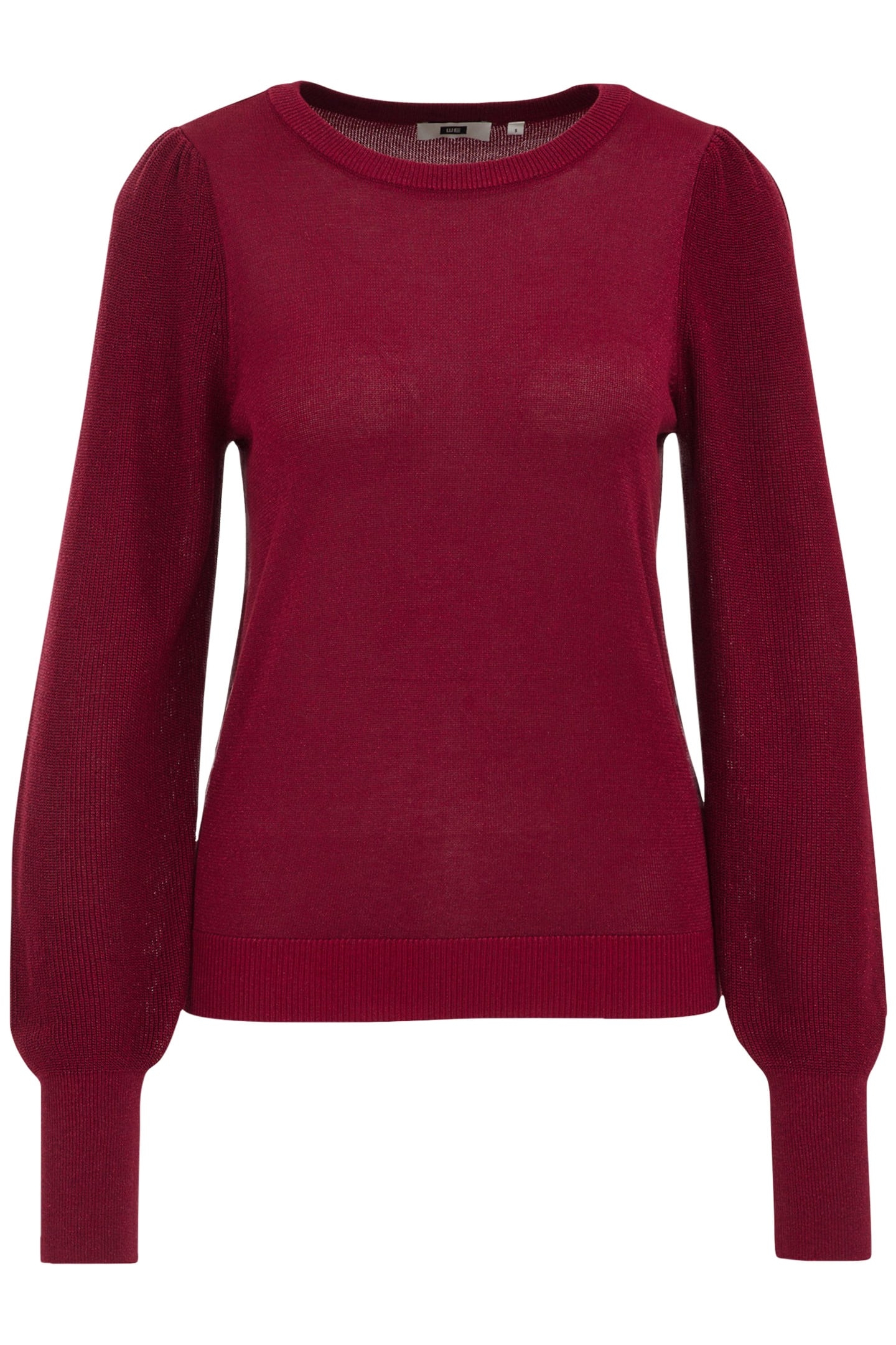 KNITTED PULLOVER BURGUNDY RED 4