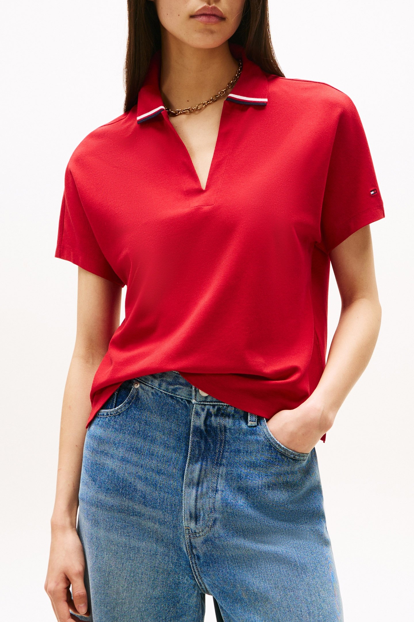 LYOCELL TIPPING OPEN MEDIUM RED 1