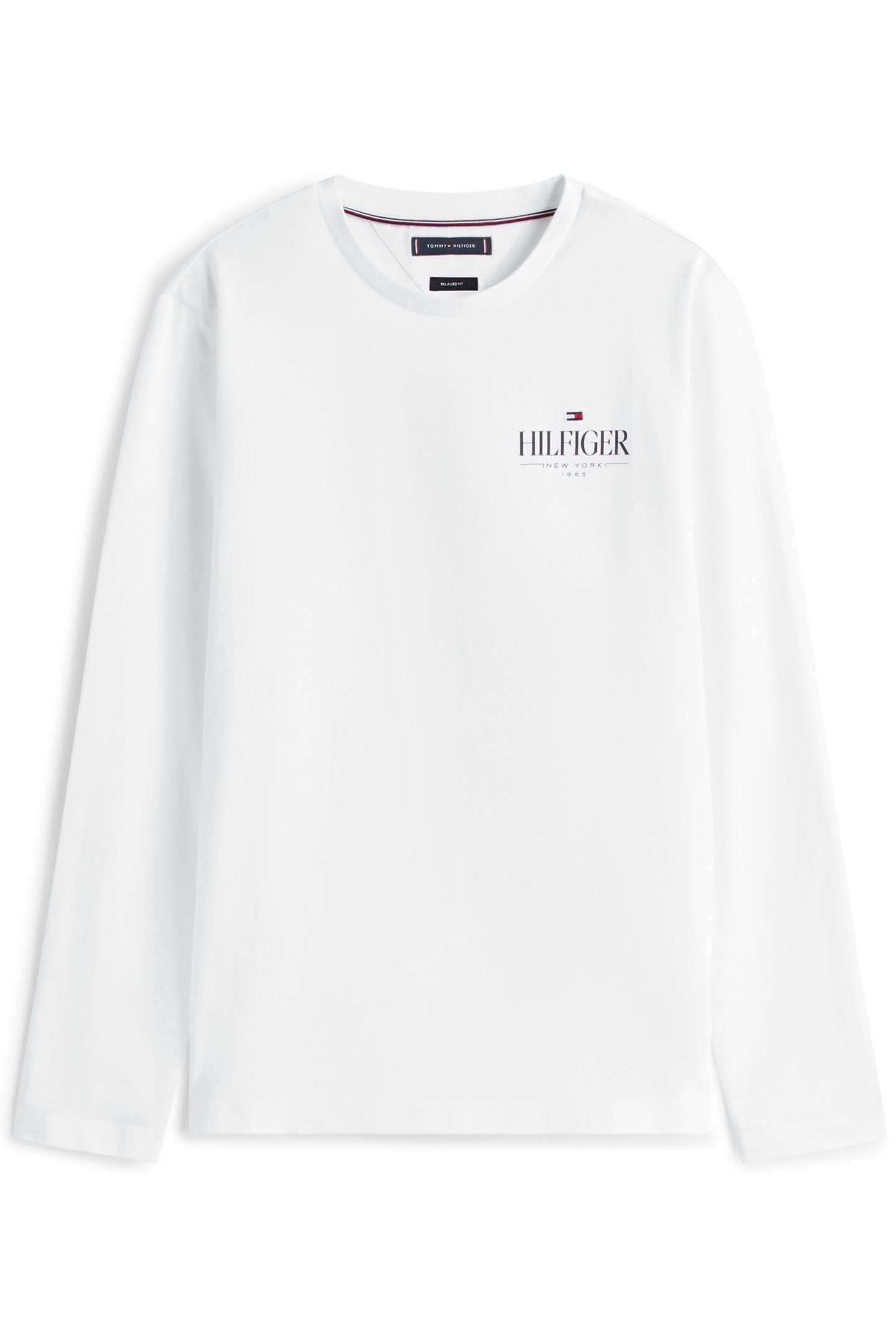 HILFIGER STACK LS TEE REGULAR FIT LONGSLEEVE WHITE 3