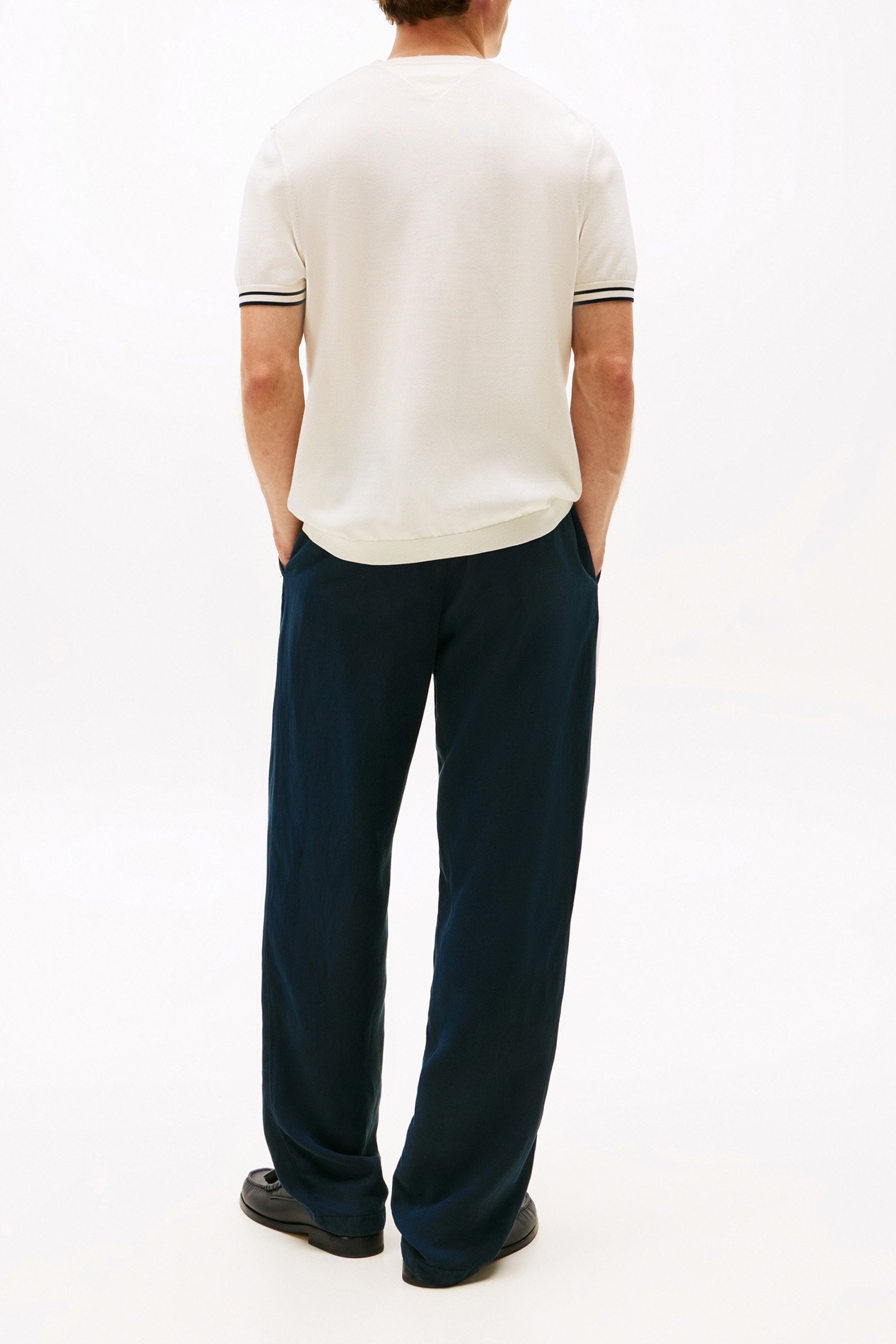 DC TIPPING STRIPE T-SHIRT IVORY PETAL/DESERT SKY 3