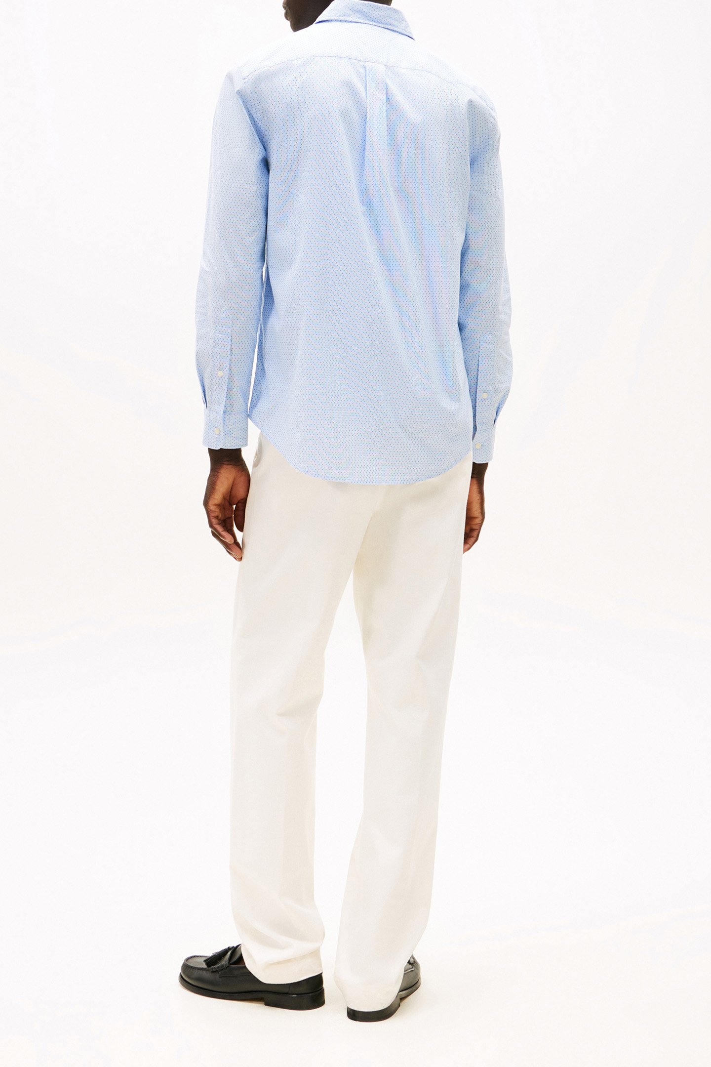 FLEX POPLIN MINI PRI REGULAR FIT SHIRT CLOUDY BLUE 3