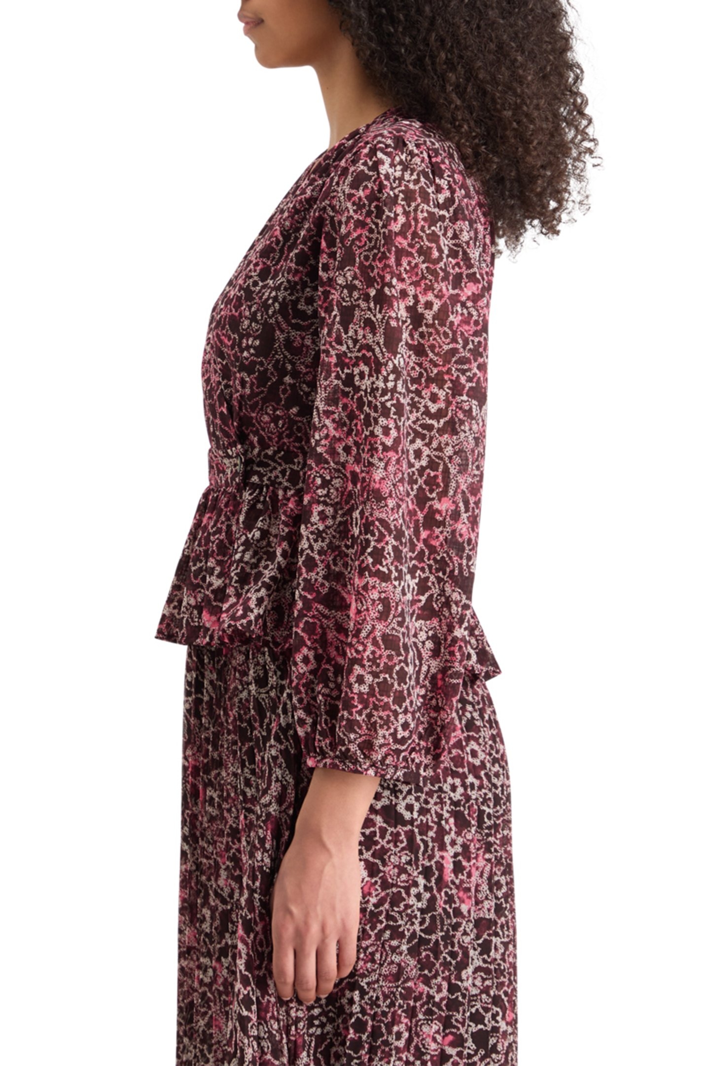 WRAP TOP SHIBORI FLORAL PINK 6