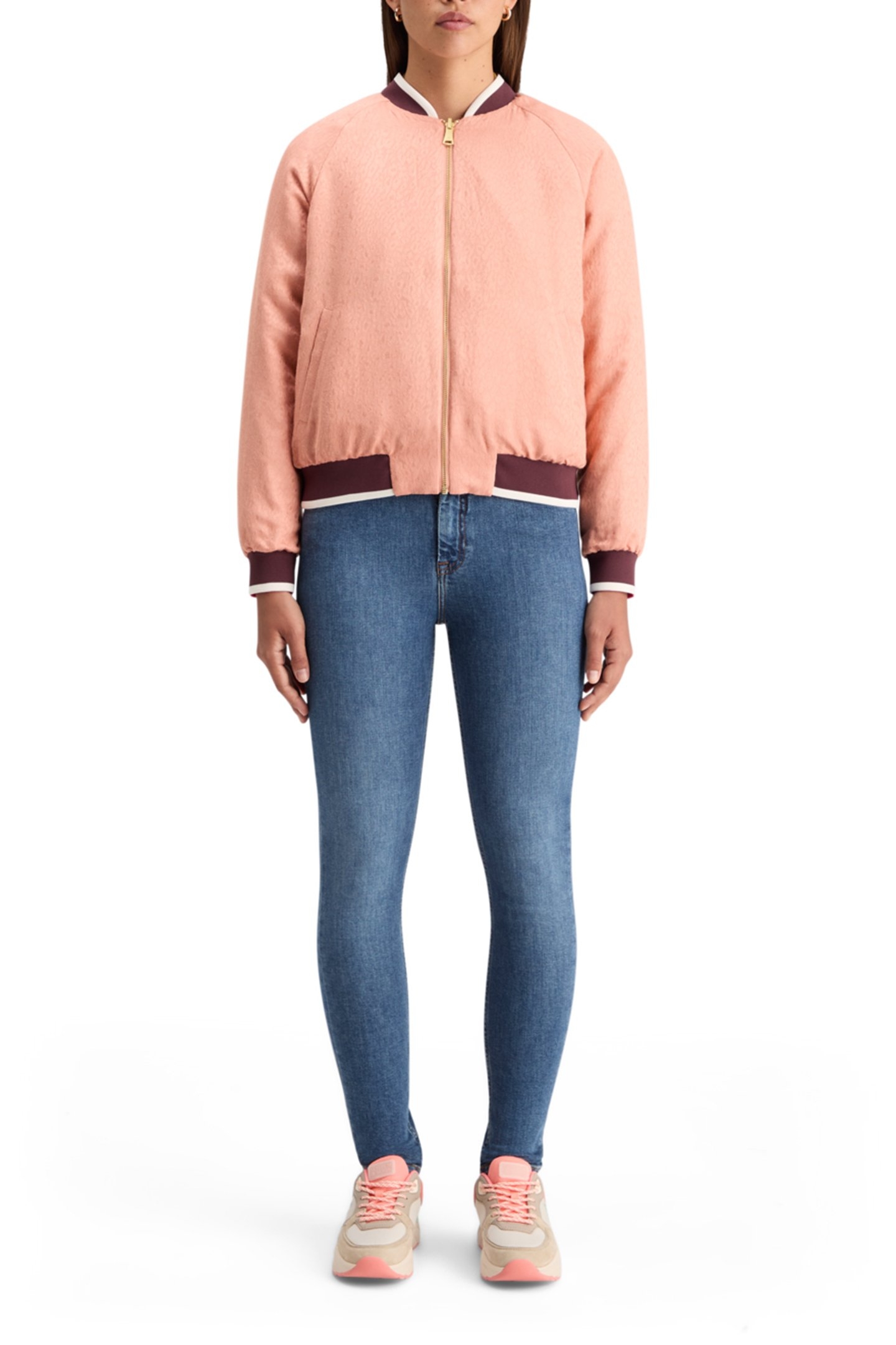 REVERSIBLE BOMBER SHIBORI FLORAL PINK 4