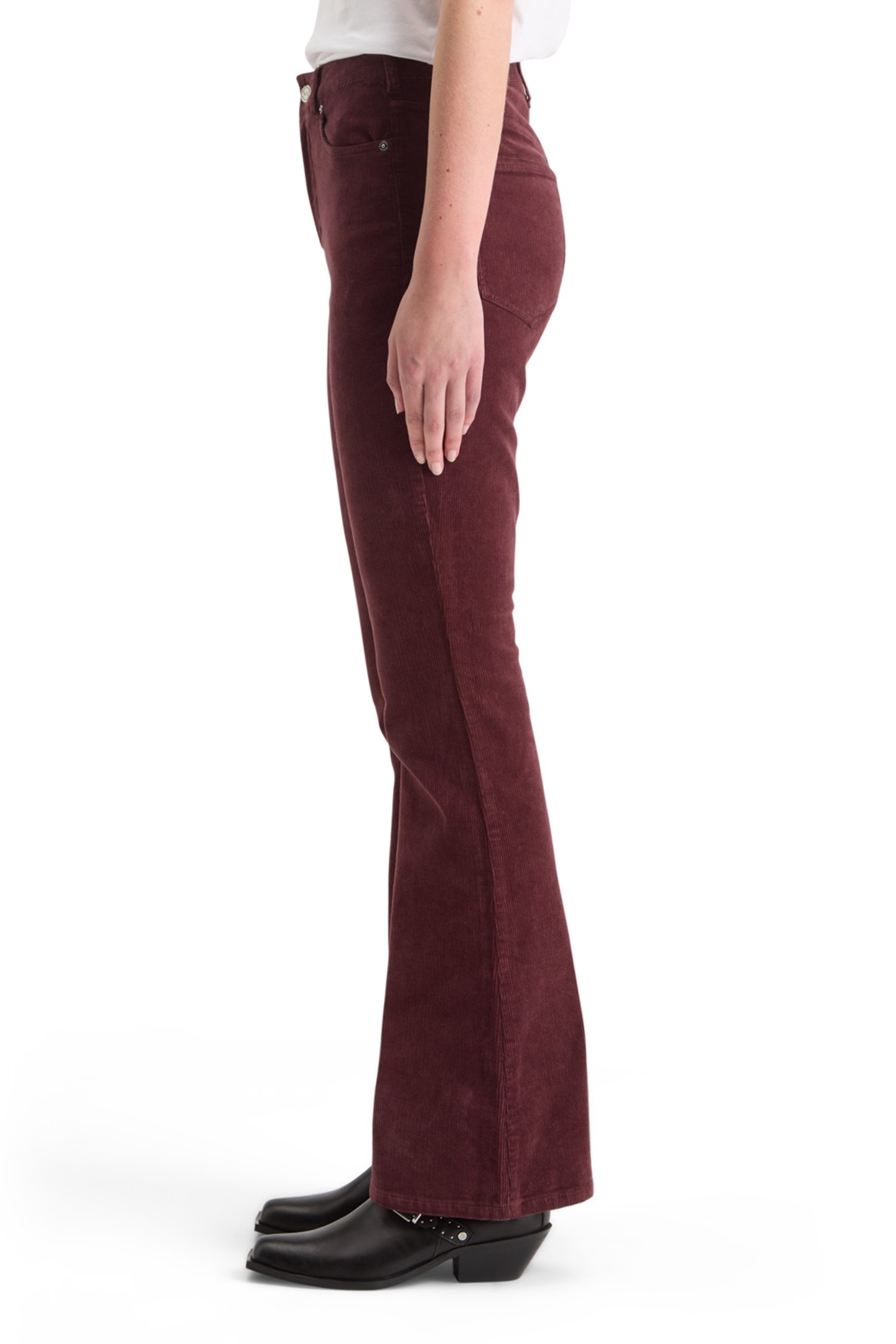 THE CHARM CLASSIC FLARED JEANS IN COLOURED STRETCH CORDUROY  6