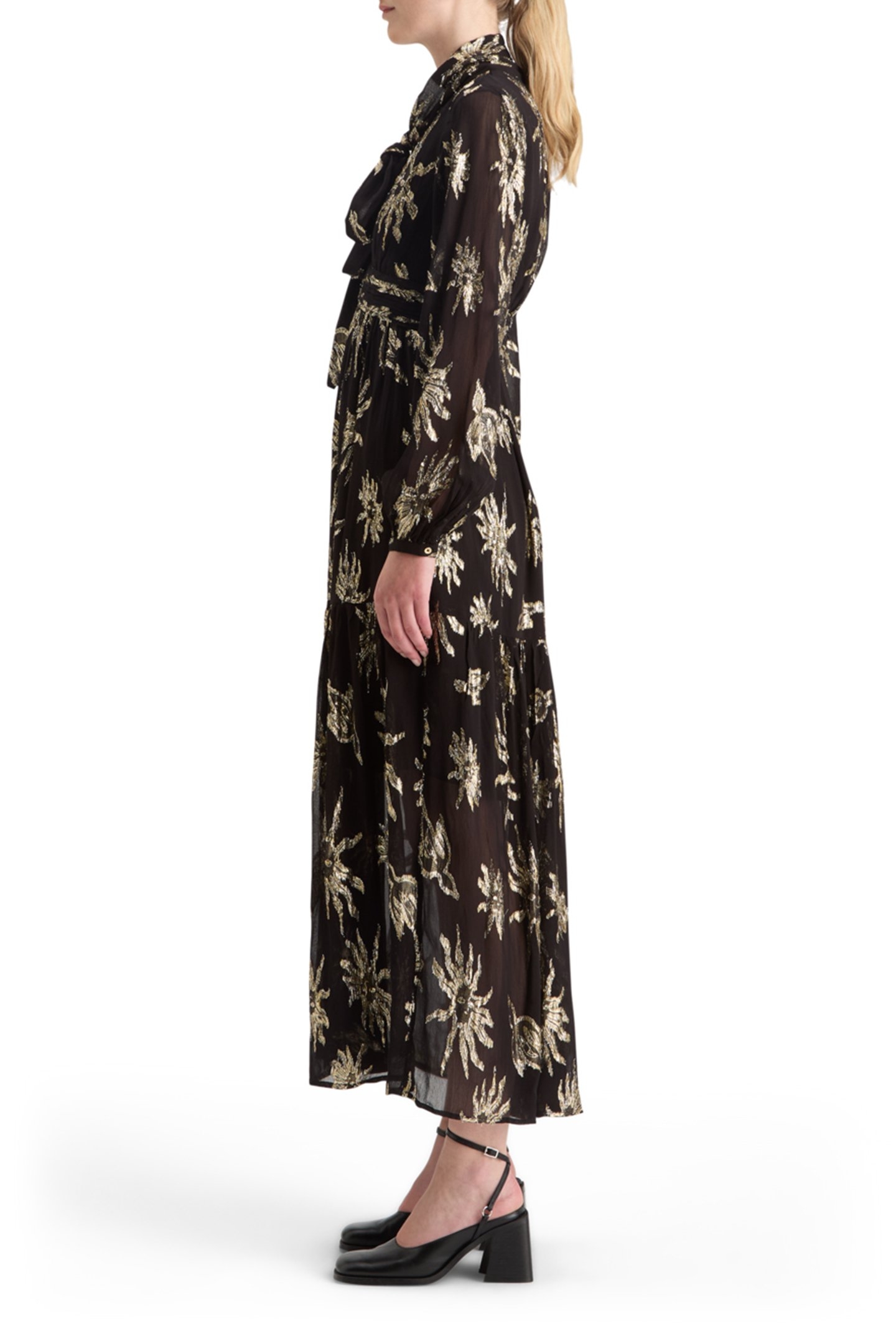 LUREX FIL COUPE MAXI DRESS MYSTIC SKY LUREX 5