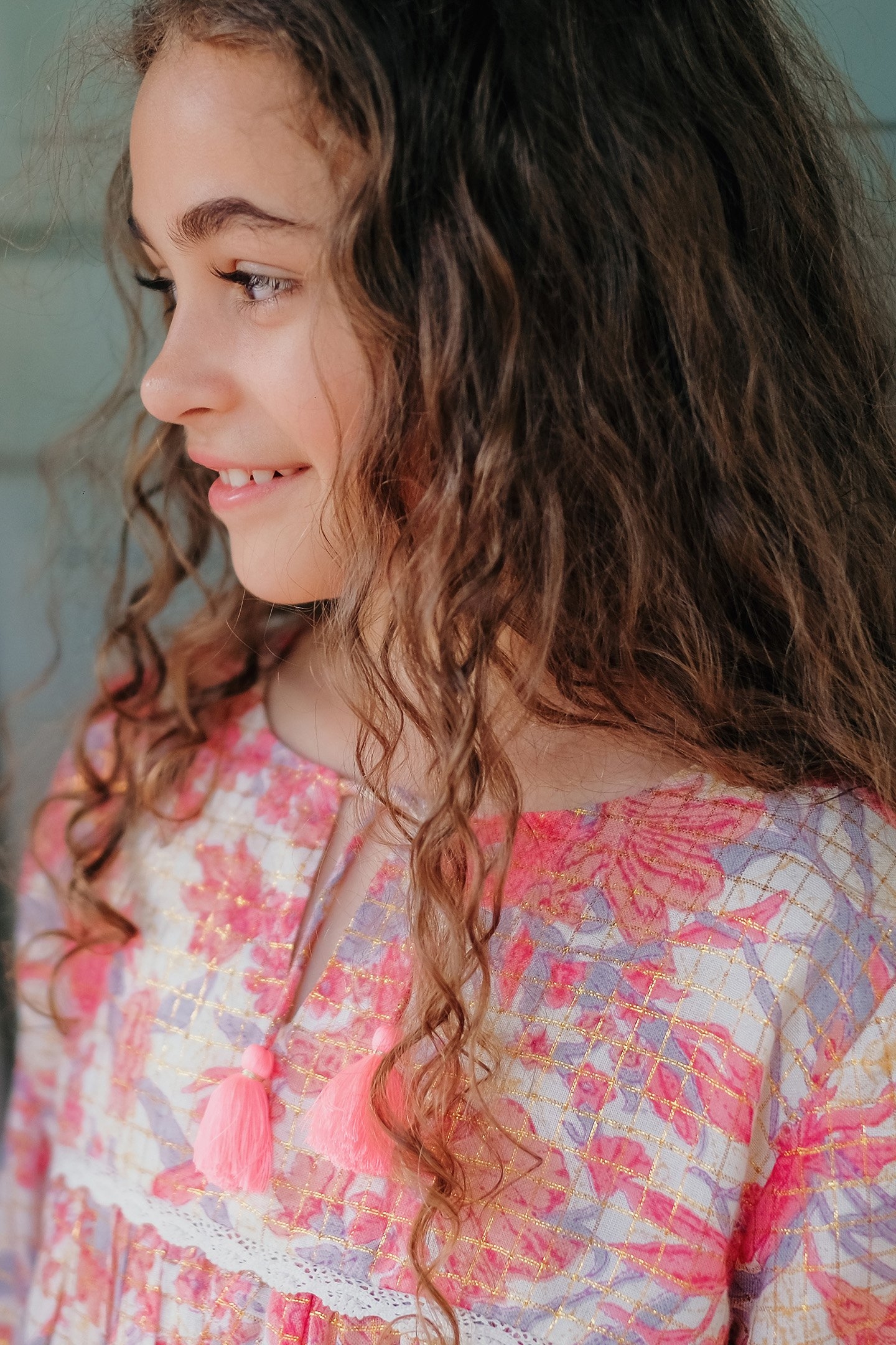 DRESS FELIZITA PINK FLOWERS 5