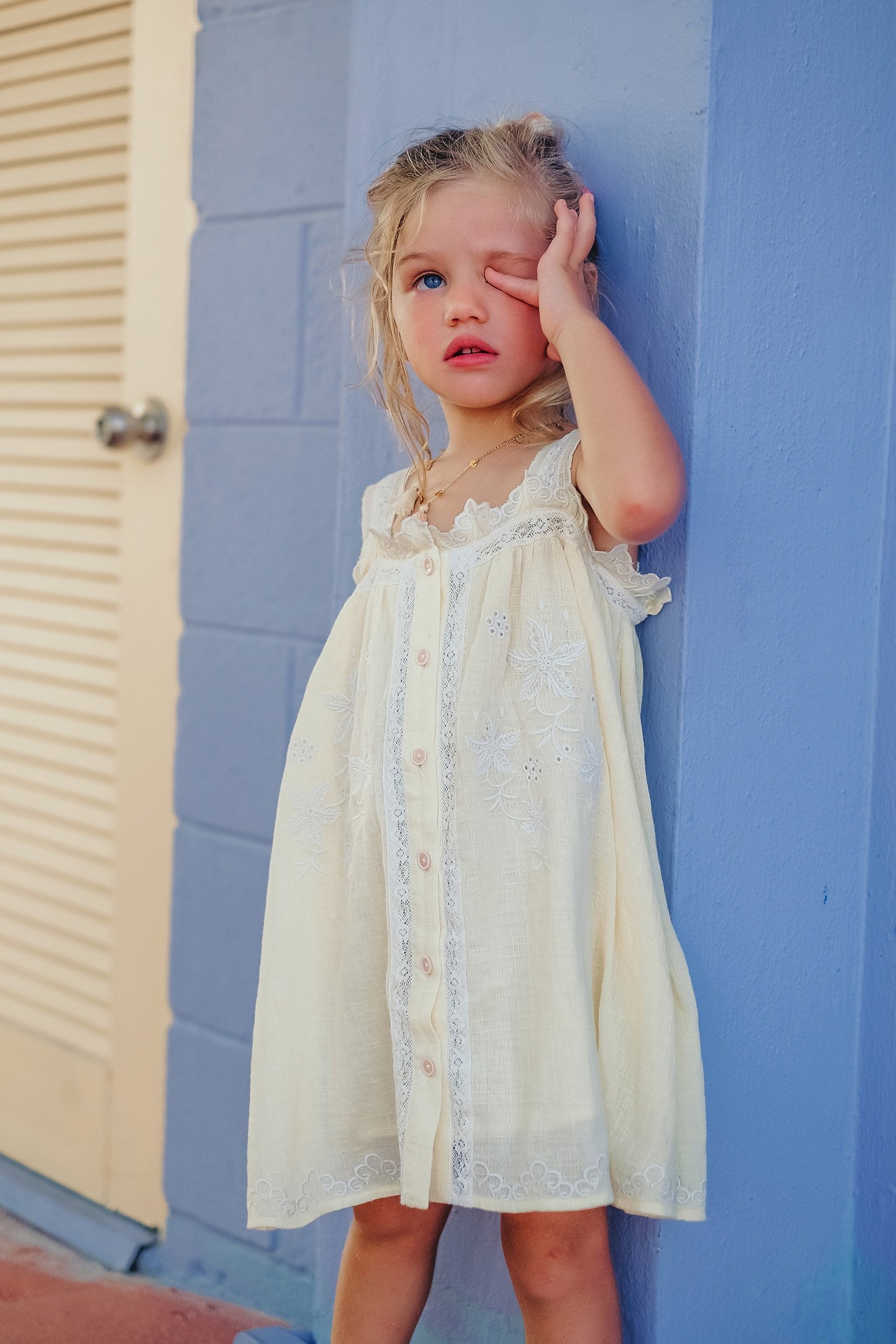 DRESS LUCINDA FRENCH VANILLA 1