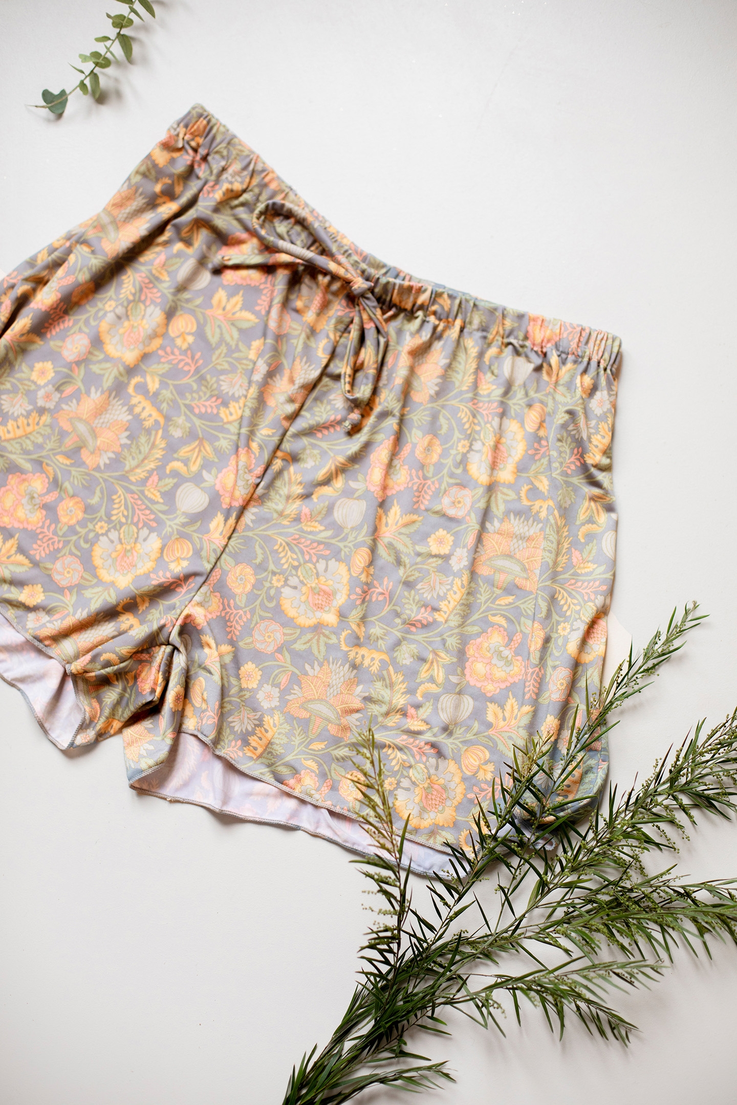 PAJAMAS SHORTS DREAM CALIFORNIA FLOWERS 2