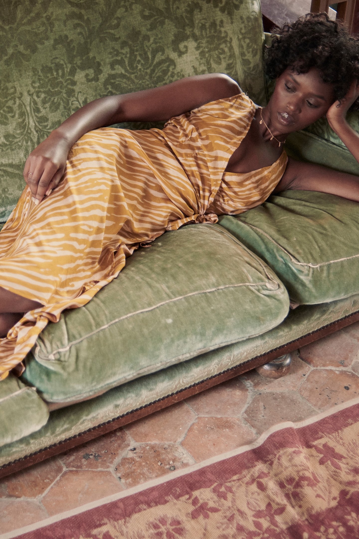 DRESS SUNNYVALE CINNAMON STRIPES 4