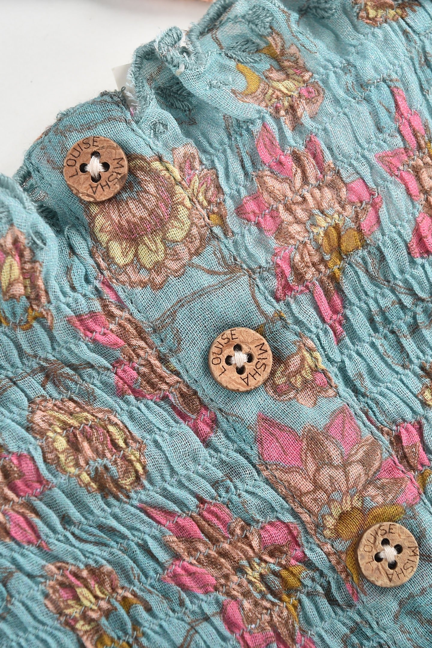 TOP MALIKA TURQUOISE FLOWERS 8