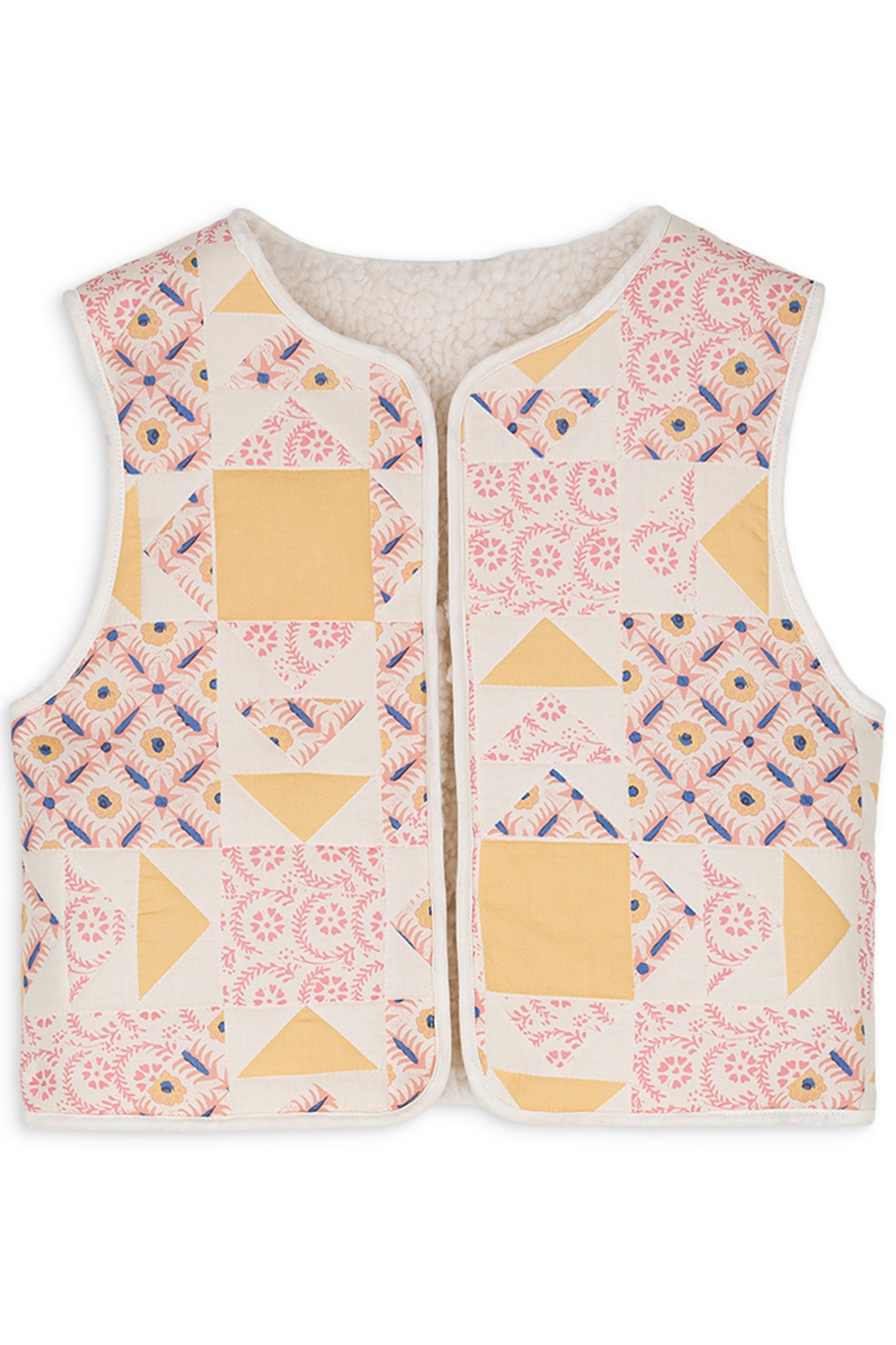 VEST FARAH CREAM PATCHWORK 1
