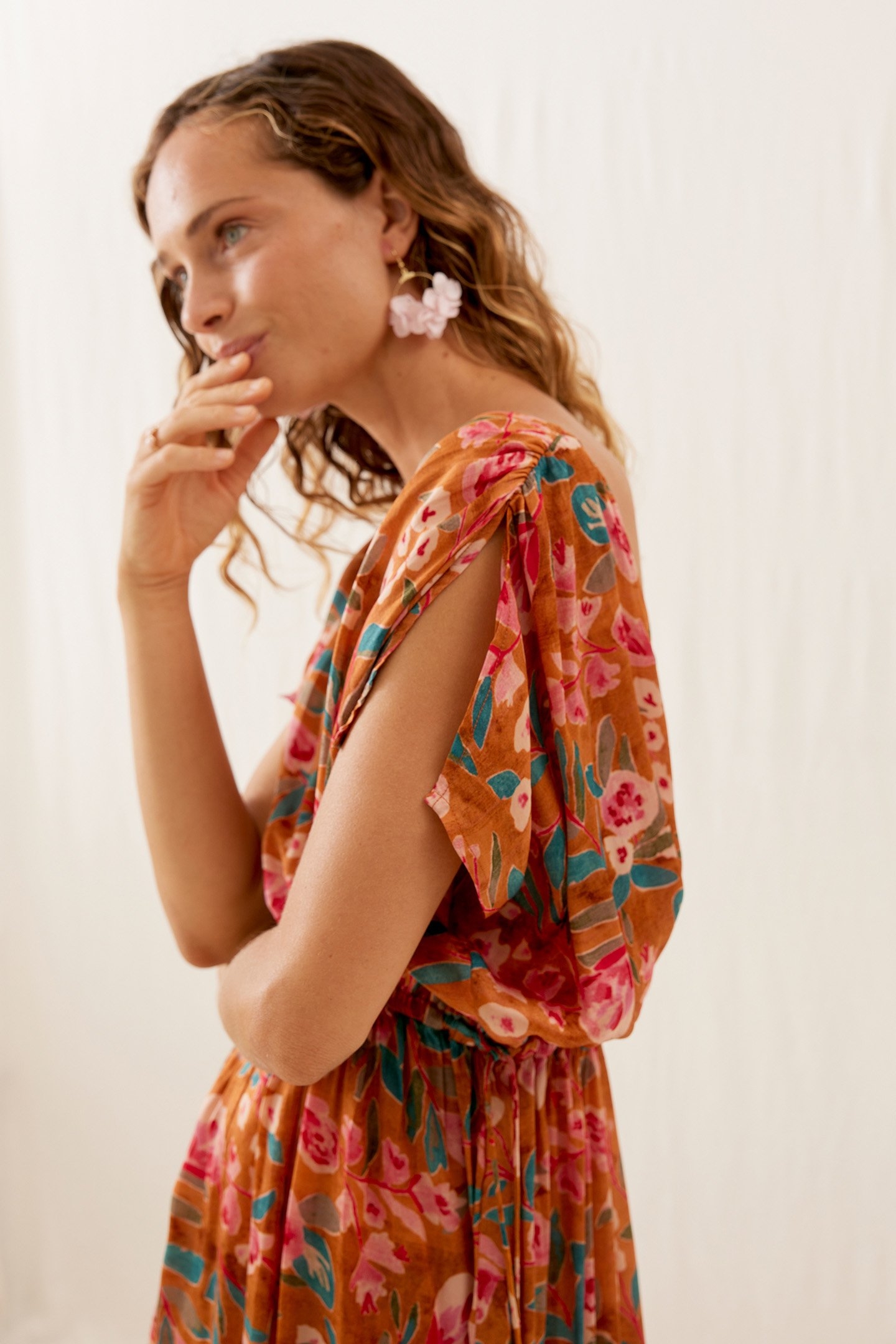 DRESS GUADALARA CINNAMON POPPY BLOOM 4