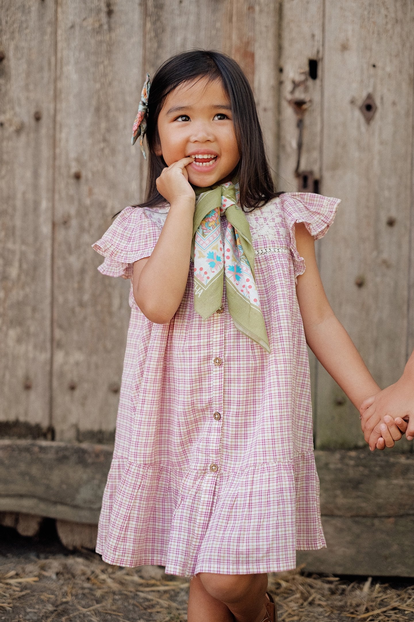 DRESS CARLINA FUCHSIA TARTAN JOY 2