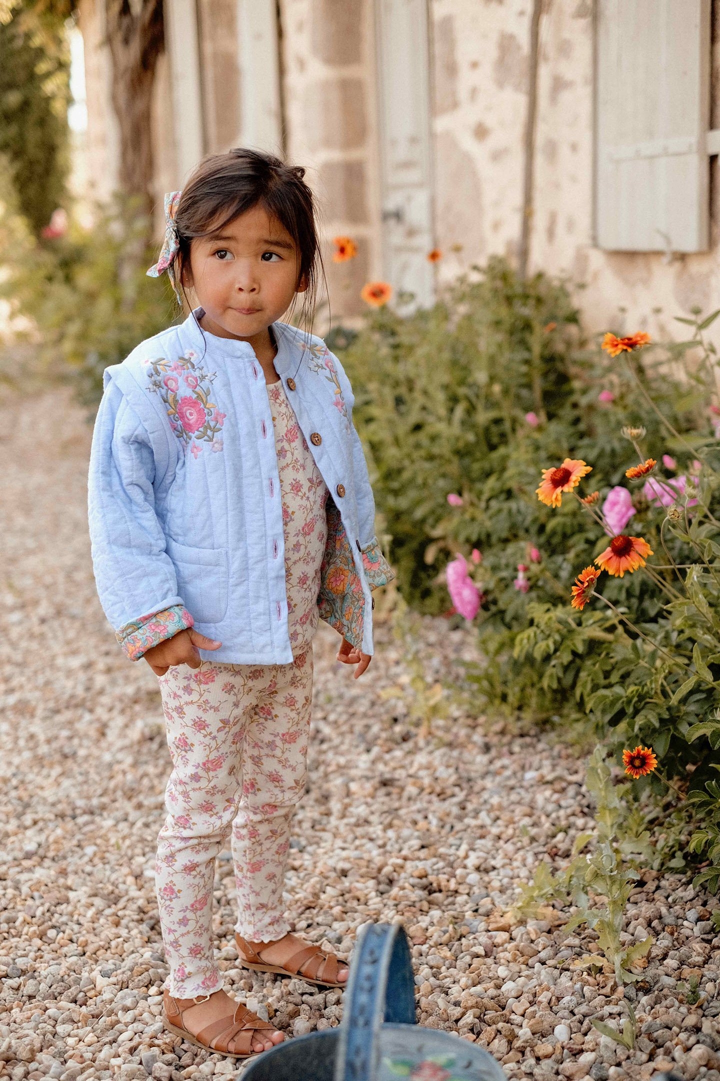 LEGGINGS ANANDOU CREAM BUCOLIA FIELDS 3