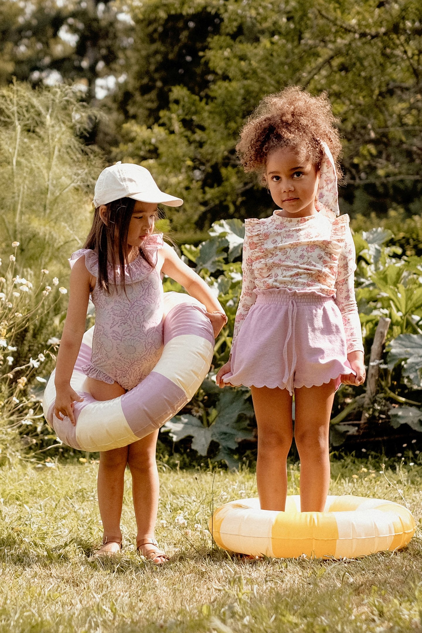 BATHING SUIT ANDREA PINK DAISY GARDEN 7