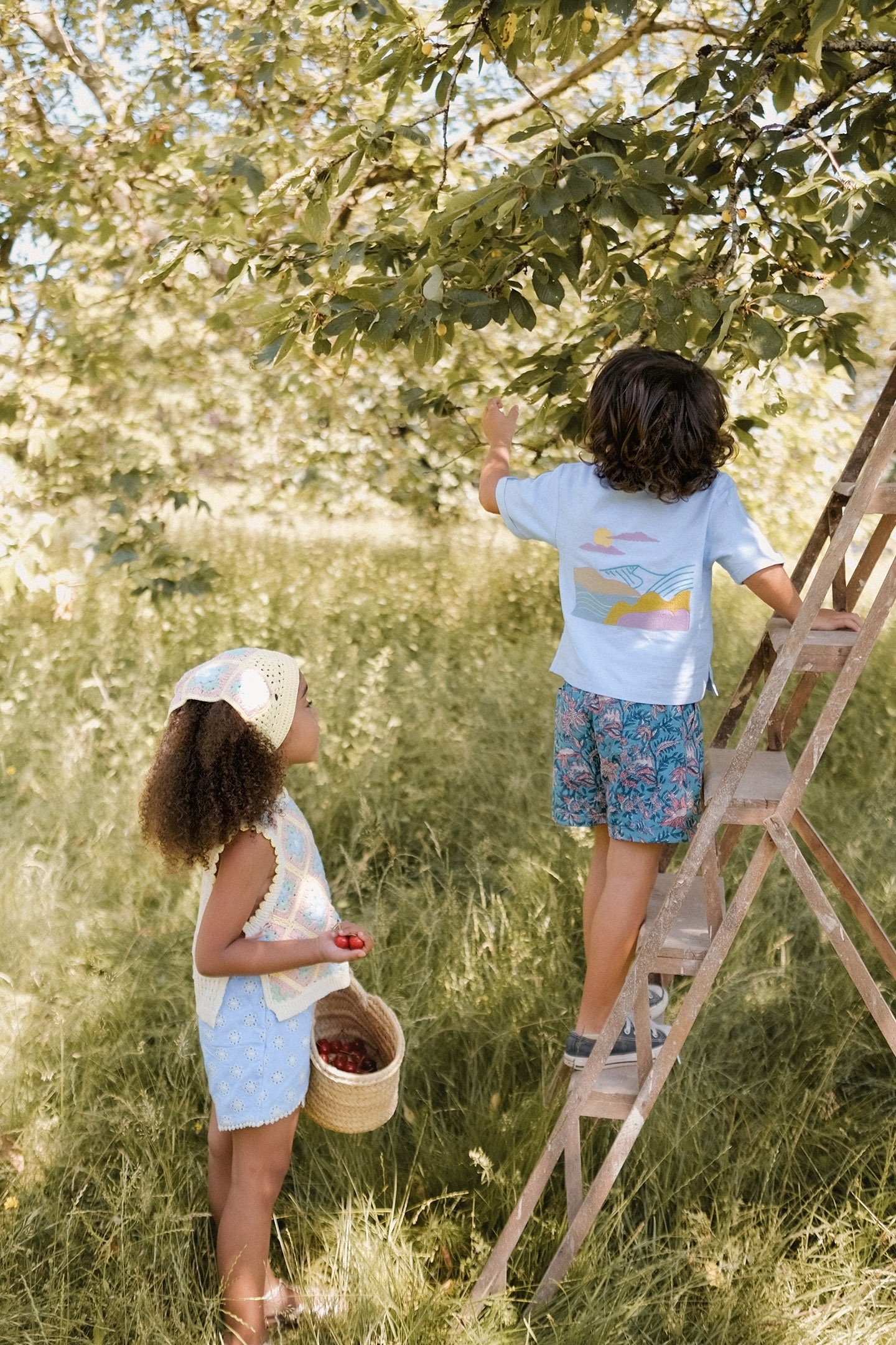 SHORTS ALIKI TEAL GARDEN OF EDEN 6