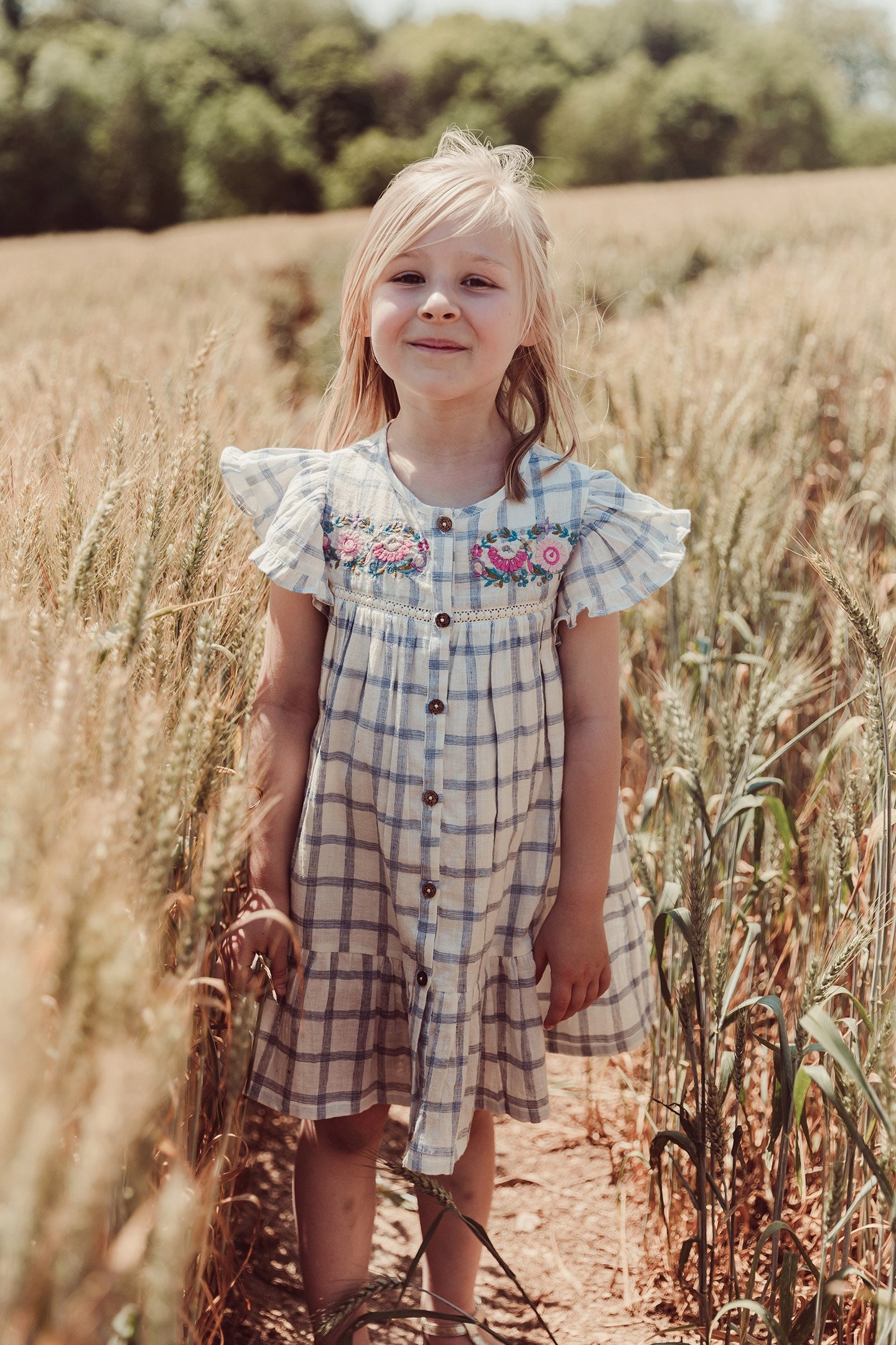 DRESS CARLINA BLUE RIVER CHECKS 1