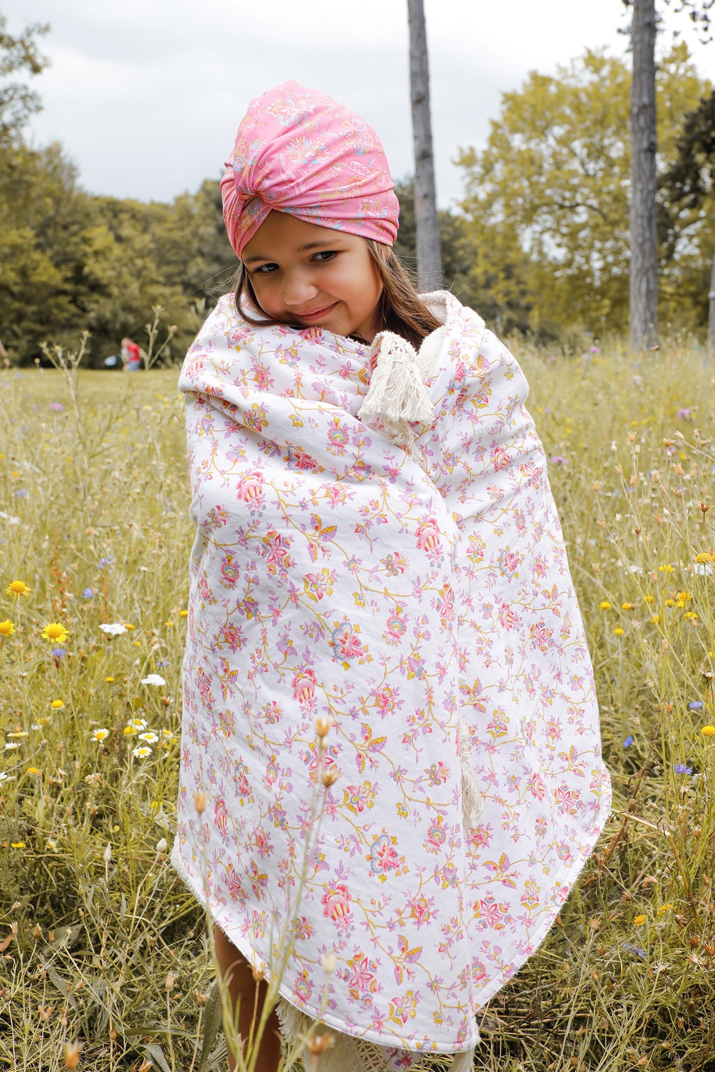 BATHING TURBAN ABINA PINK MALLOW ROMANCE 5