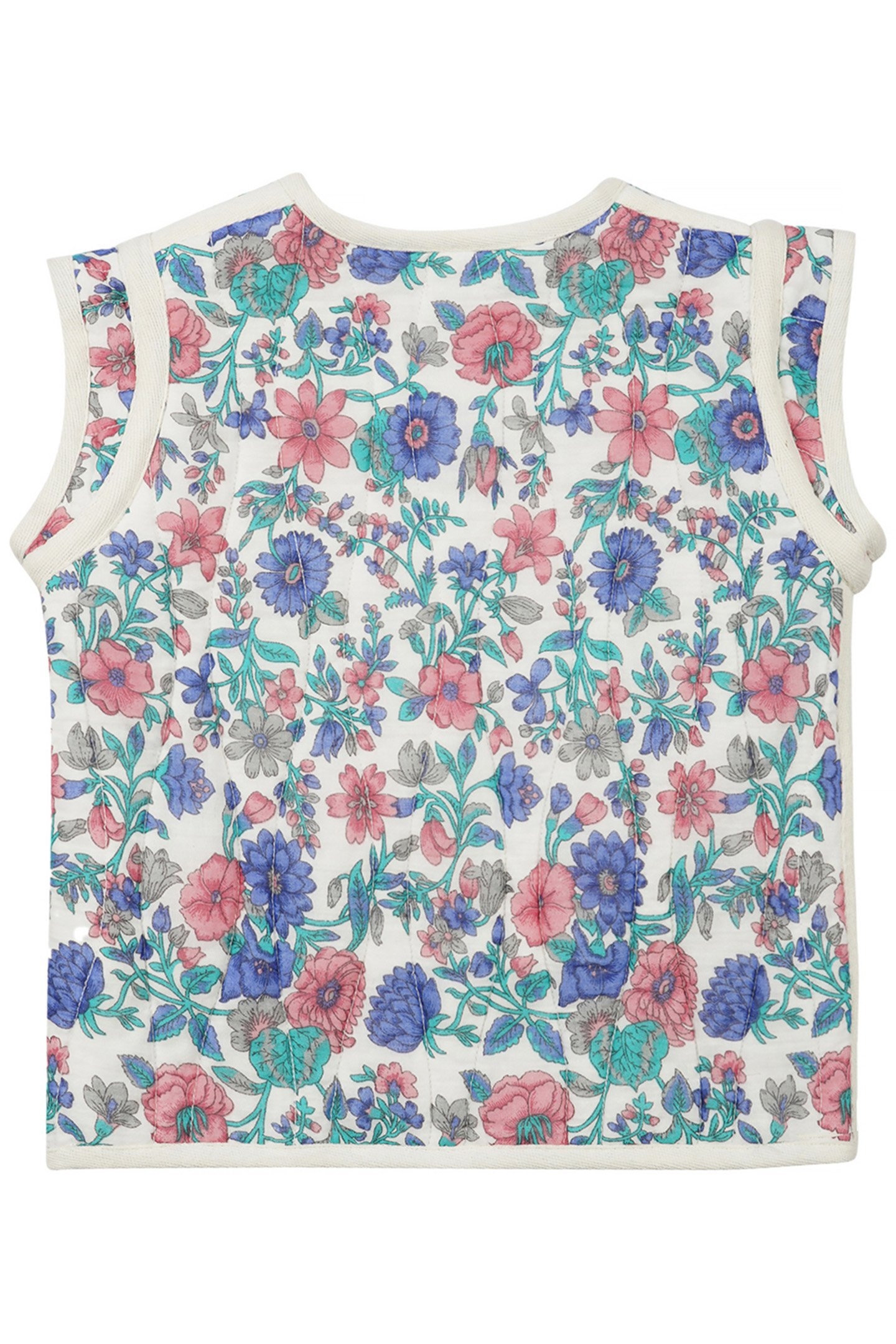 REVERSIBLE VEST ANDRES BLUE SUMMER MEADOW 3