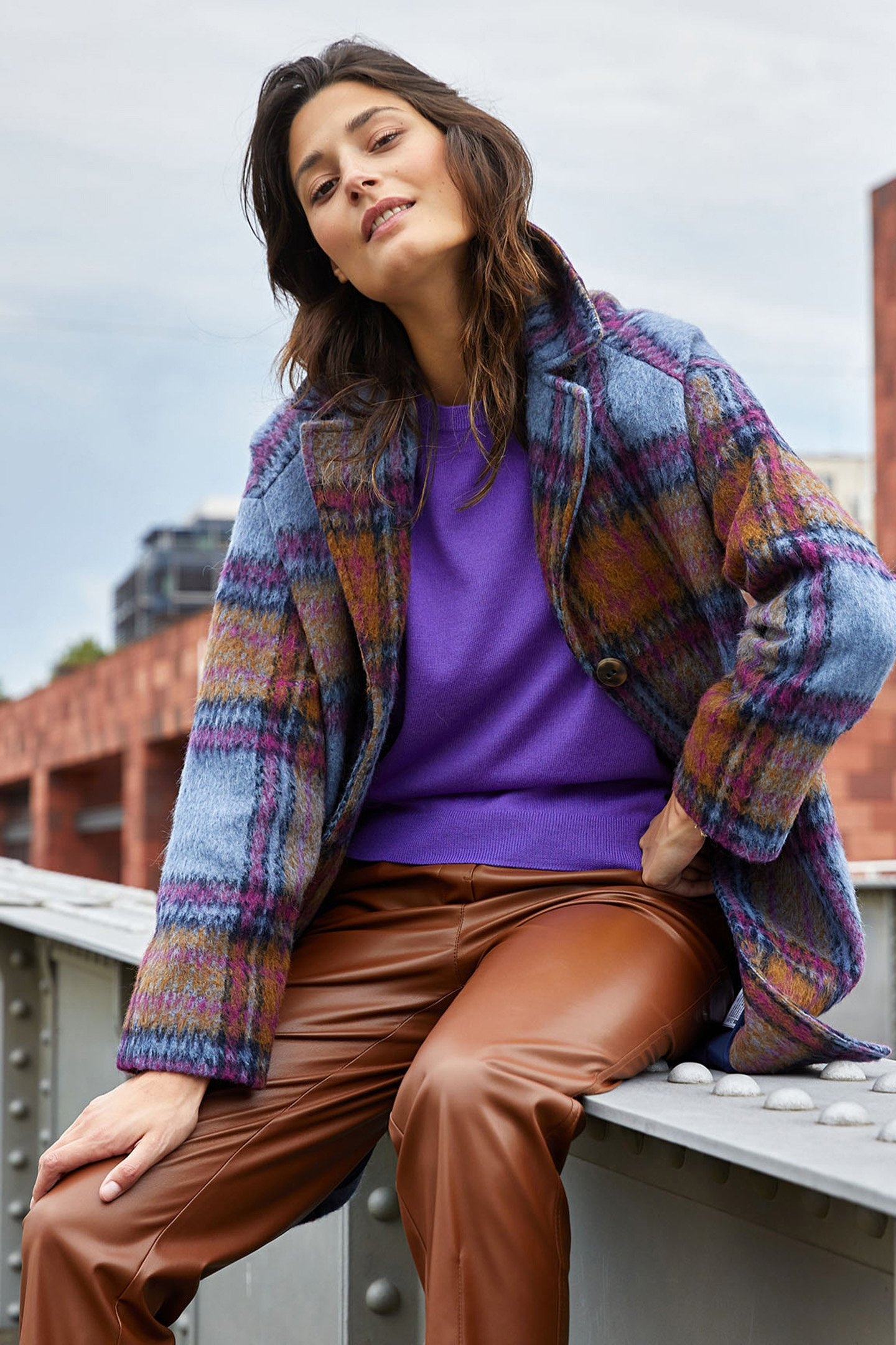 MULTI CHECKED COAT 5