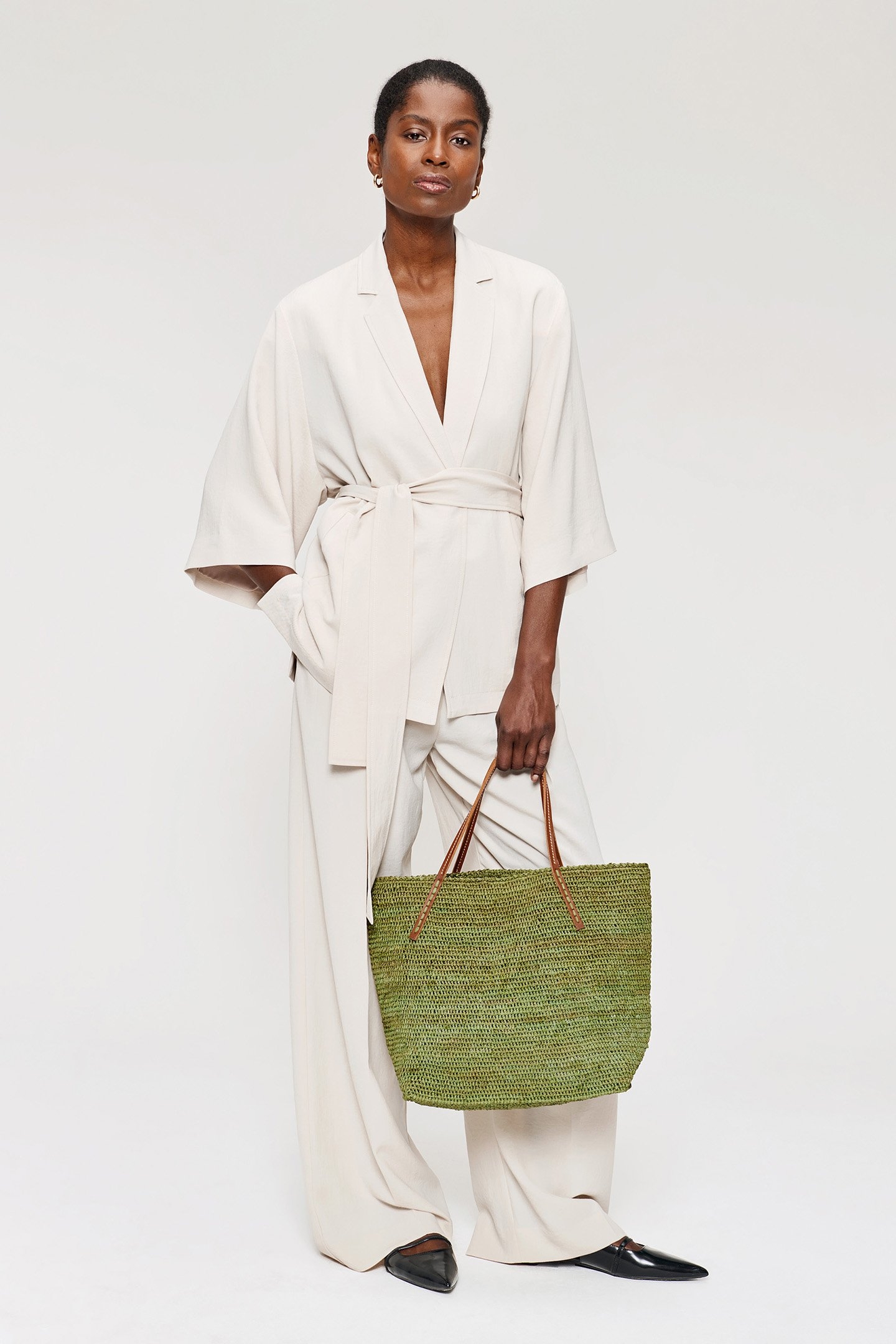 JAP CREPE KIMONO JACKET CHALK 4