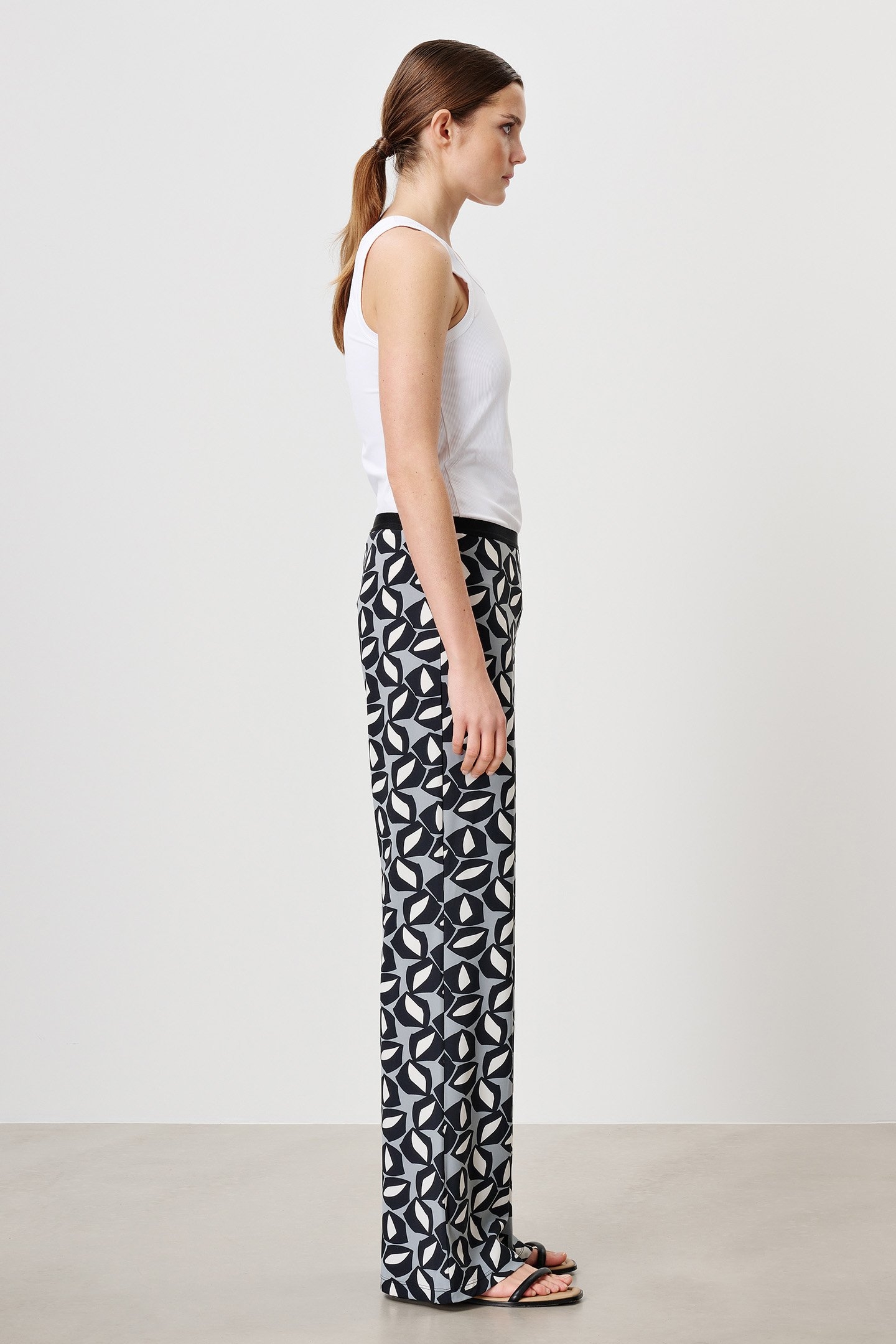 PRINTED ENID PANTS BLACK 3