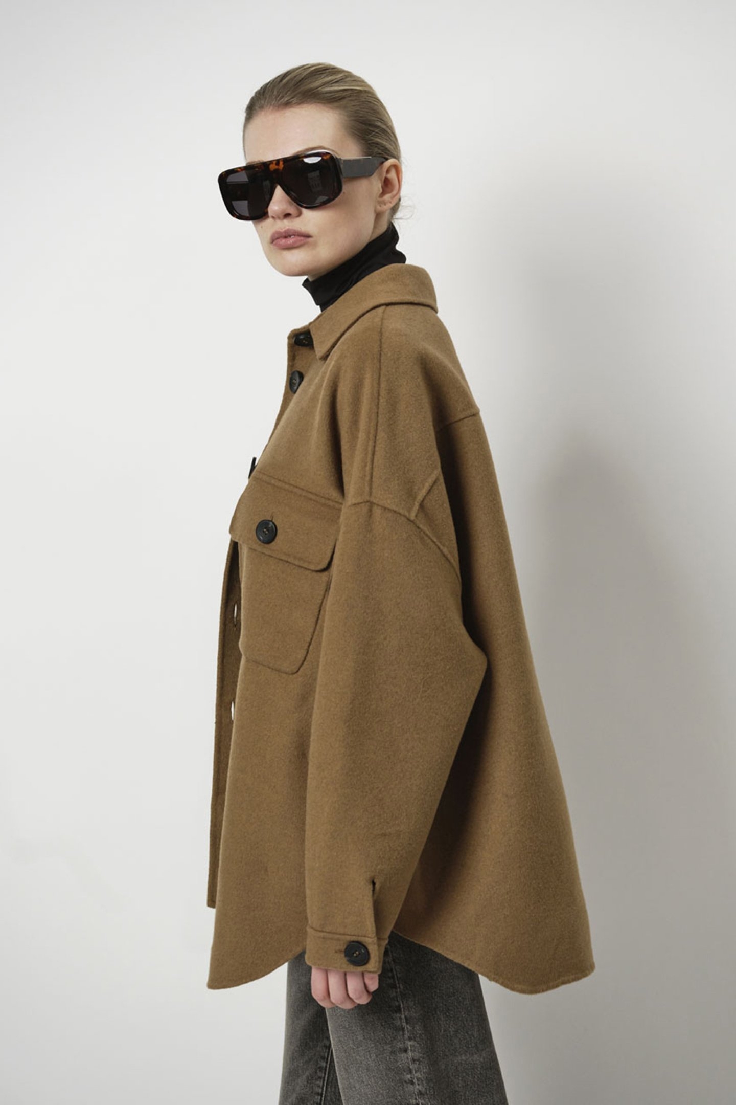 PHAEDRA WOOL BLEND JACKET GRANOLA BROWN 4