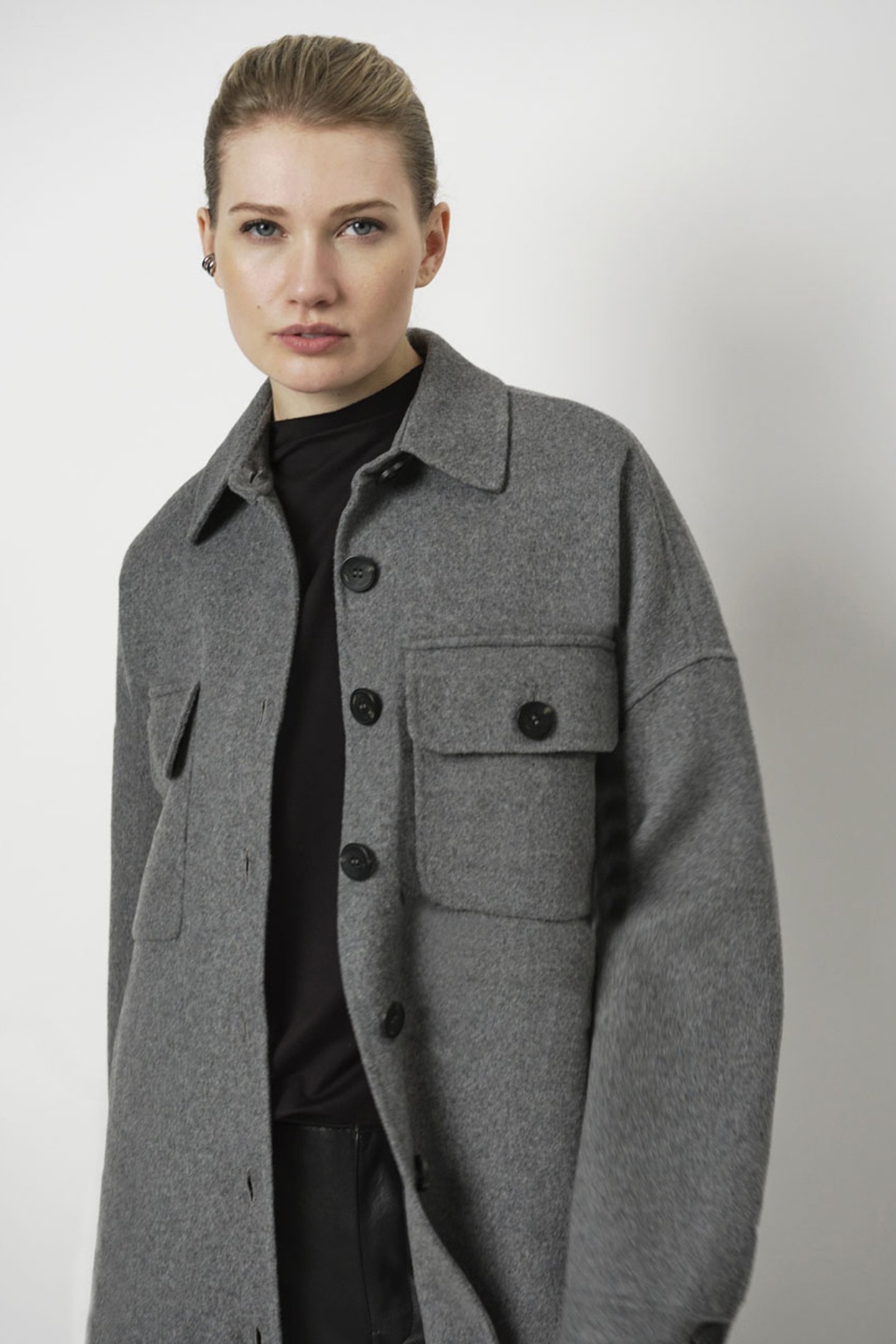 PHAEDRA WOOL BLEND JACKET GREY MIST 4