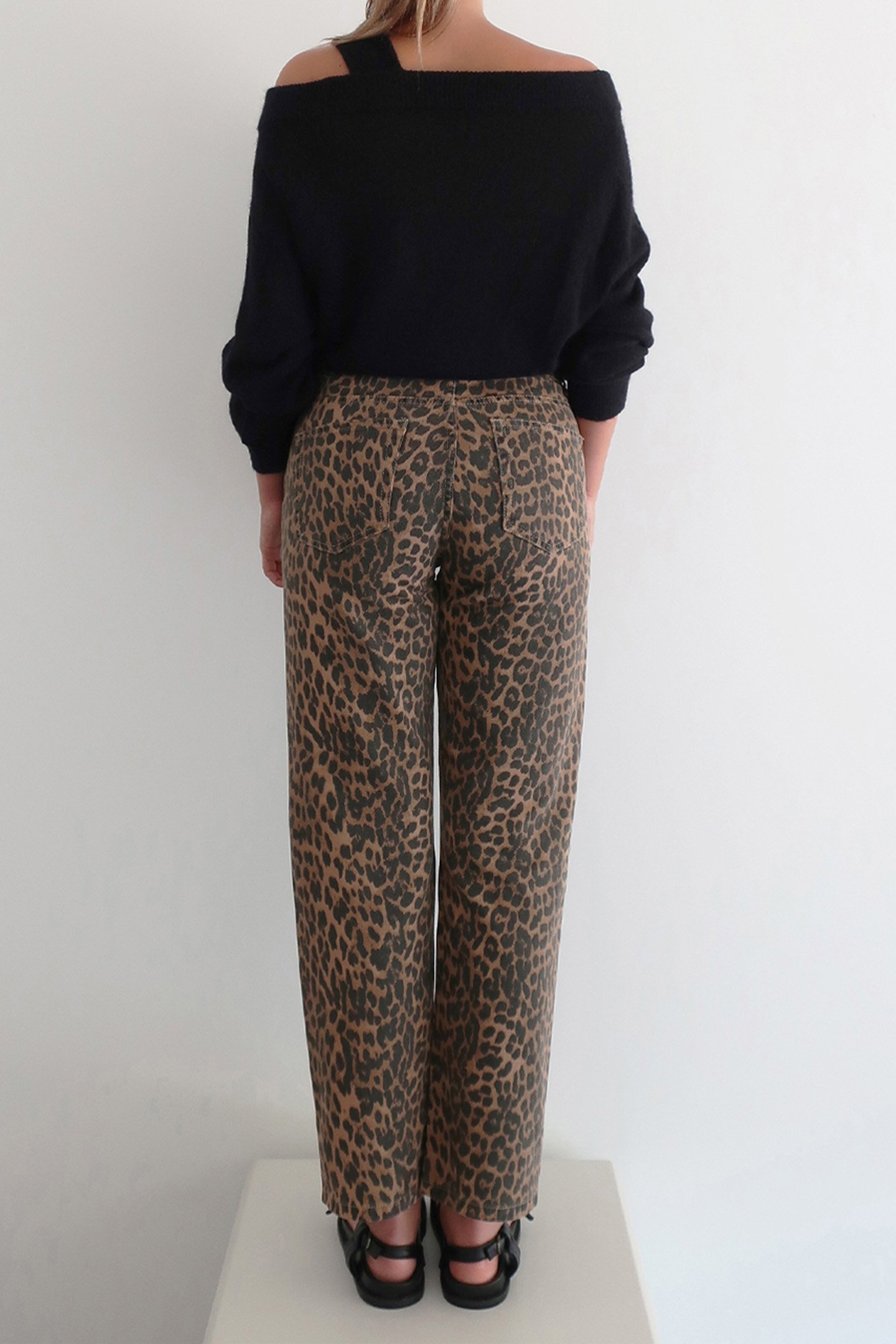 AXELLE LEOPARD STRAIGHT JEANS MULTICOLOUR 2