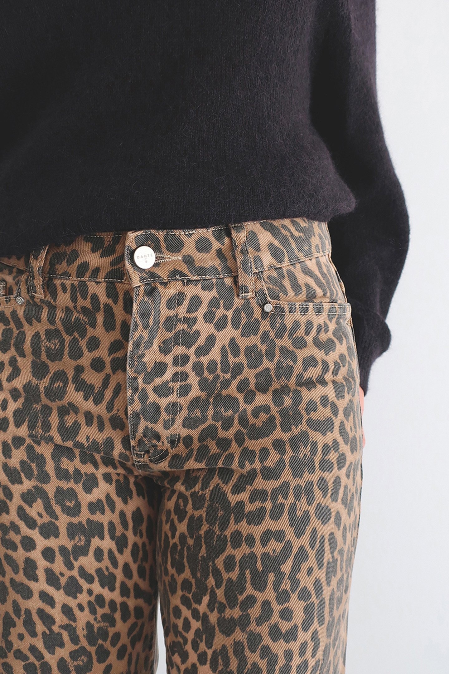 AXELLE LEOPARD STRAIGHT JEANS MULTICOLOUR 4