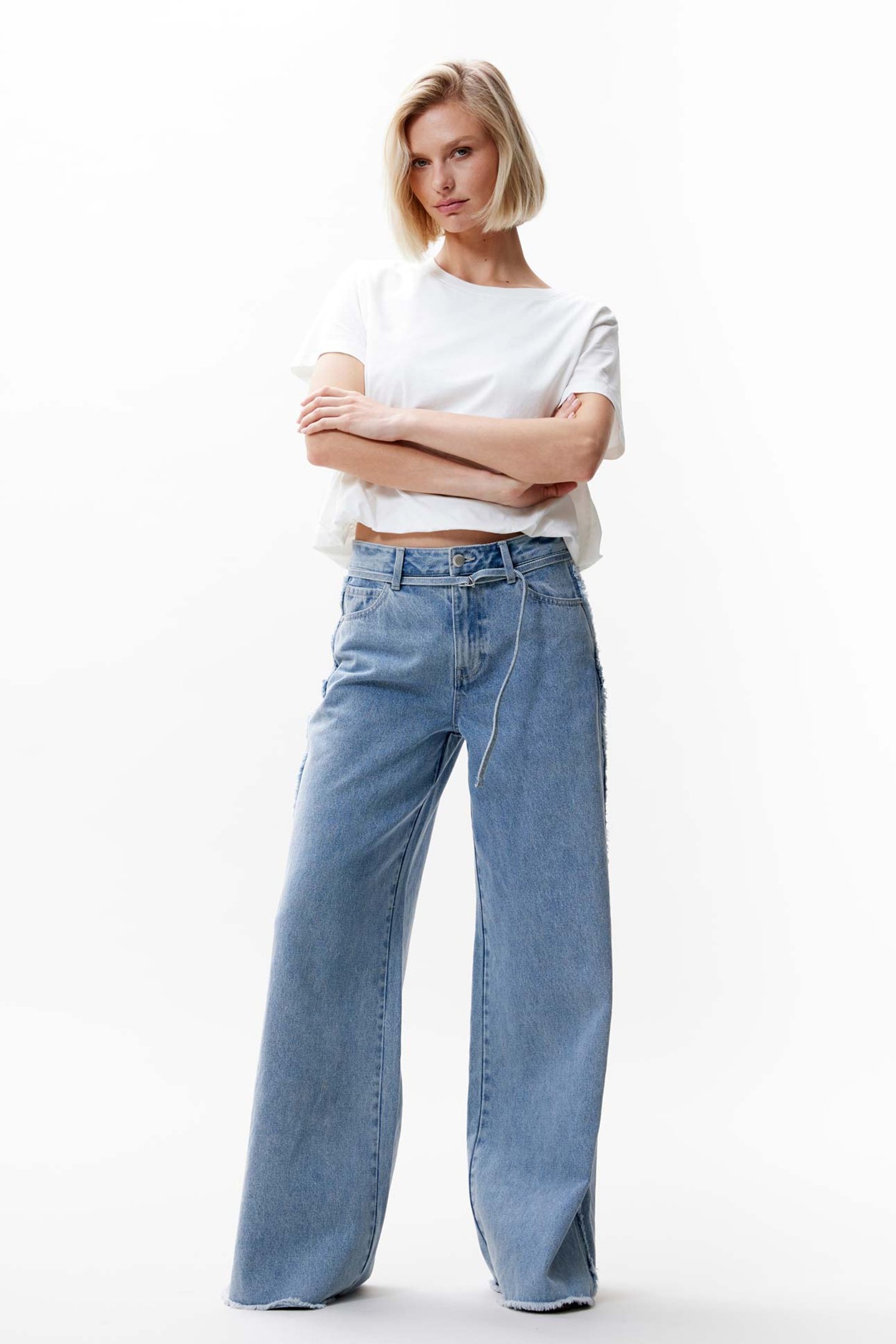 WIDE LEG JEANS STARLIGHT BLUE 2
