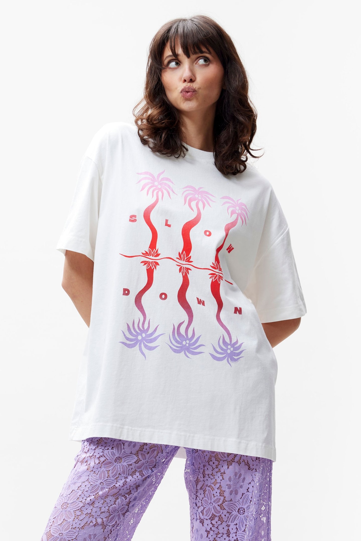 OVERSIZED GRAPHIC TSHIRT OFF WHITE 1