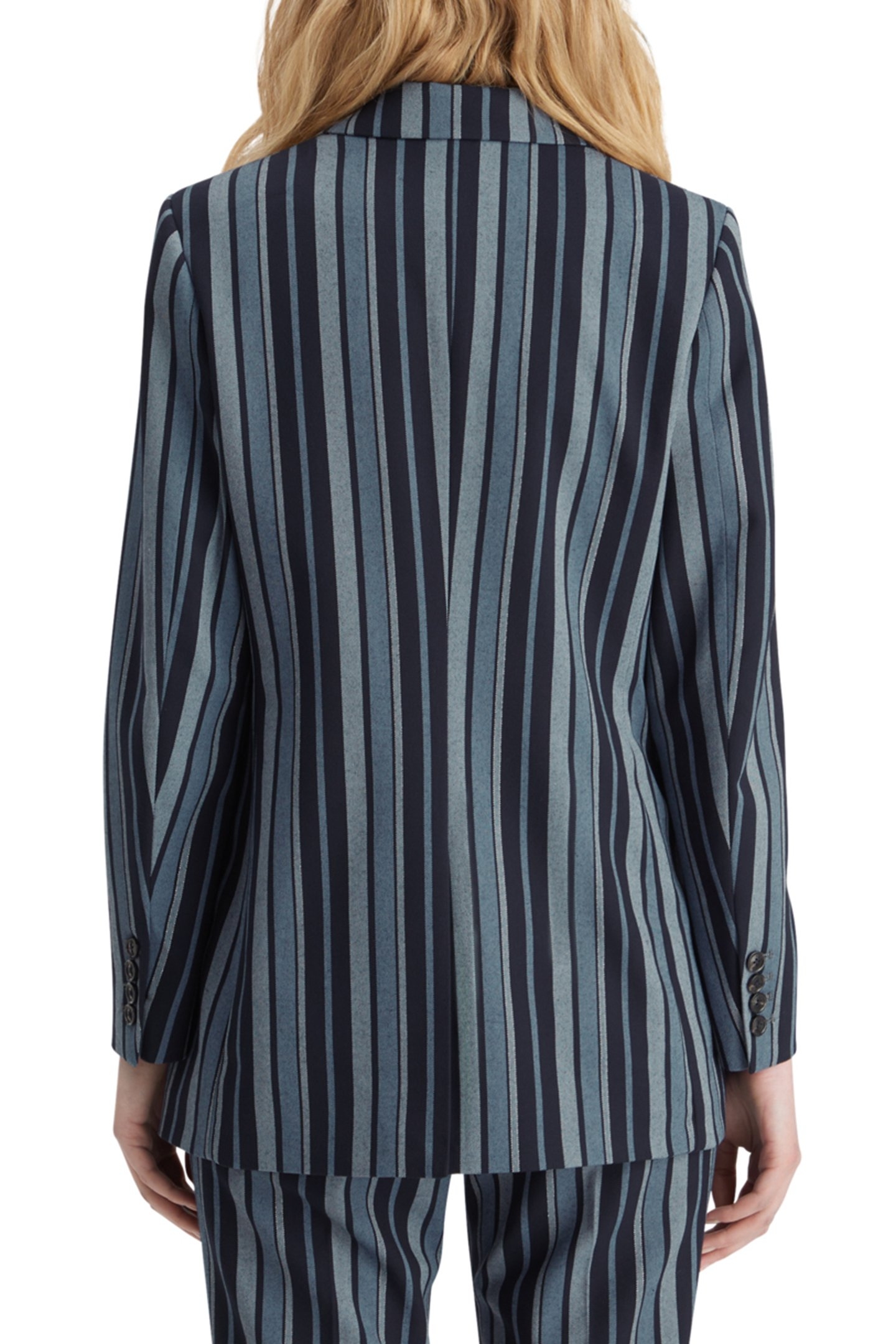 FITTED DB STRIPED BLAZER BLUE SCHOOL STRIPE 2