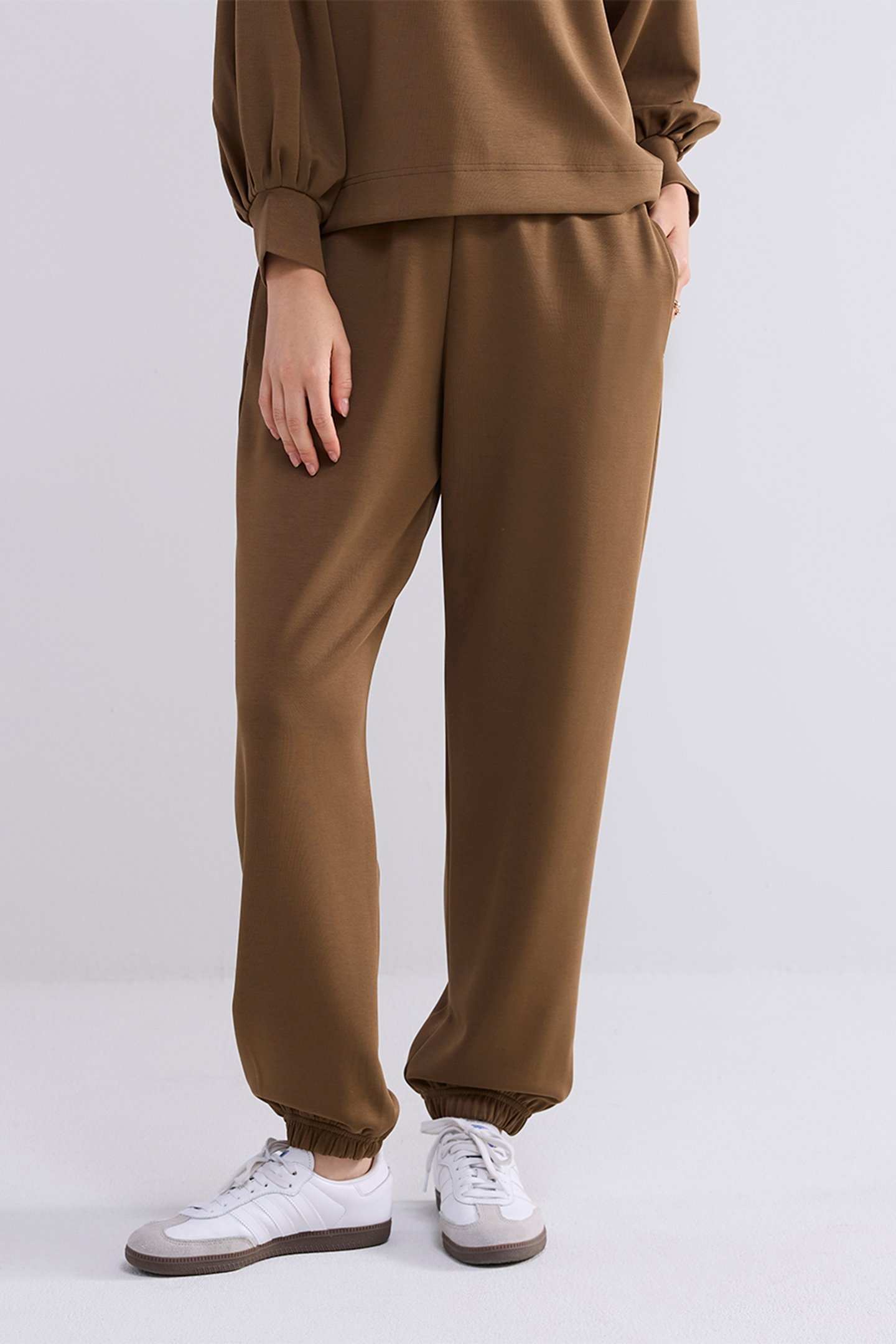 JOGGER PANTS WASHED MODAL SCUBA OLIVE 1