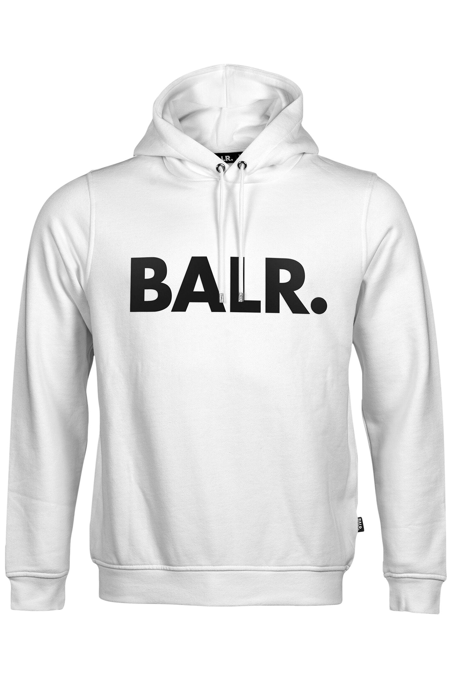 BALR. BRAND STRAIGHT HOODIE WHITE 3