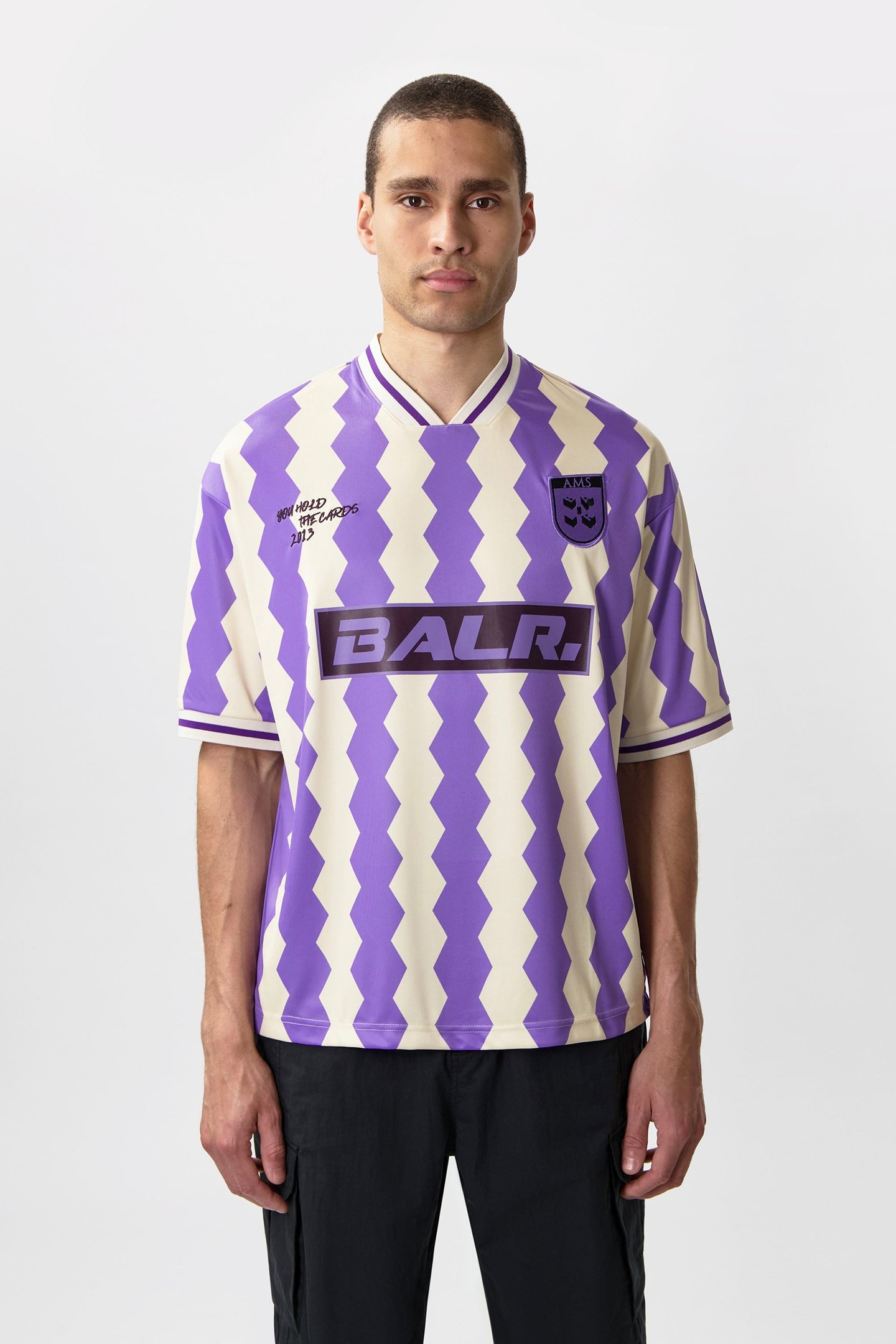 THE CLUB BOX FIT JERSEY WHITE SWAN/PAISLEY PURPLE 1