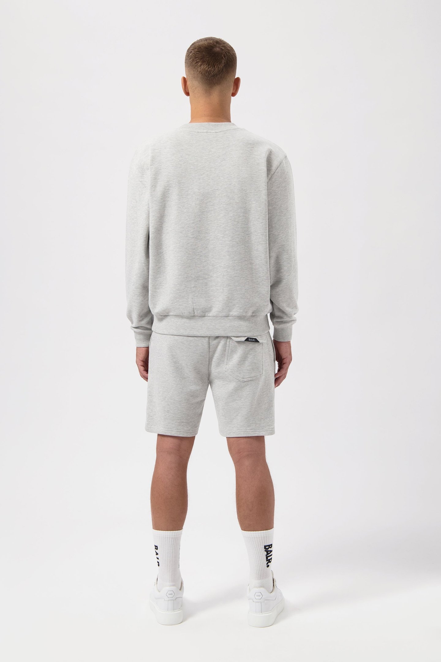 LOGO CREWNECK LT GREY MELANGE 3