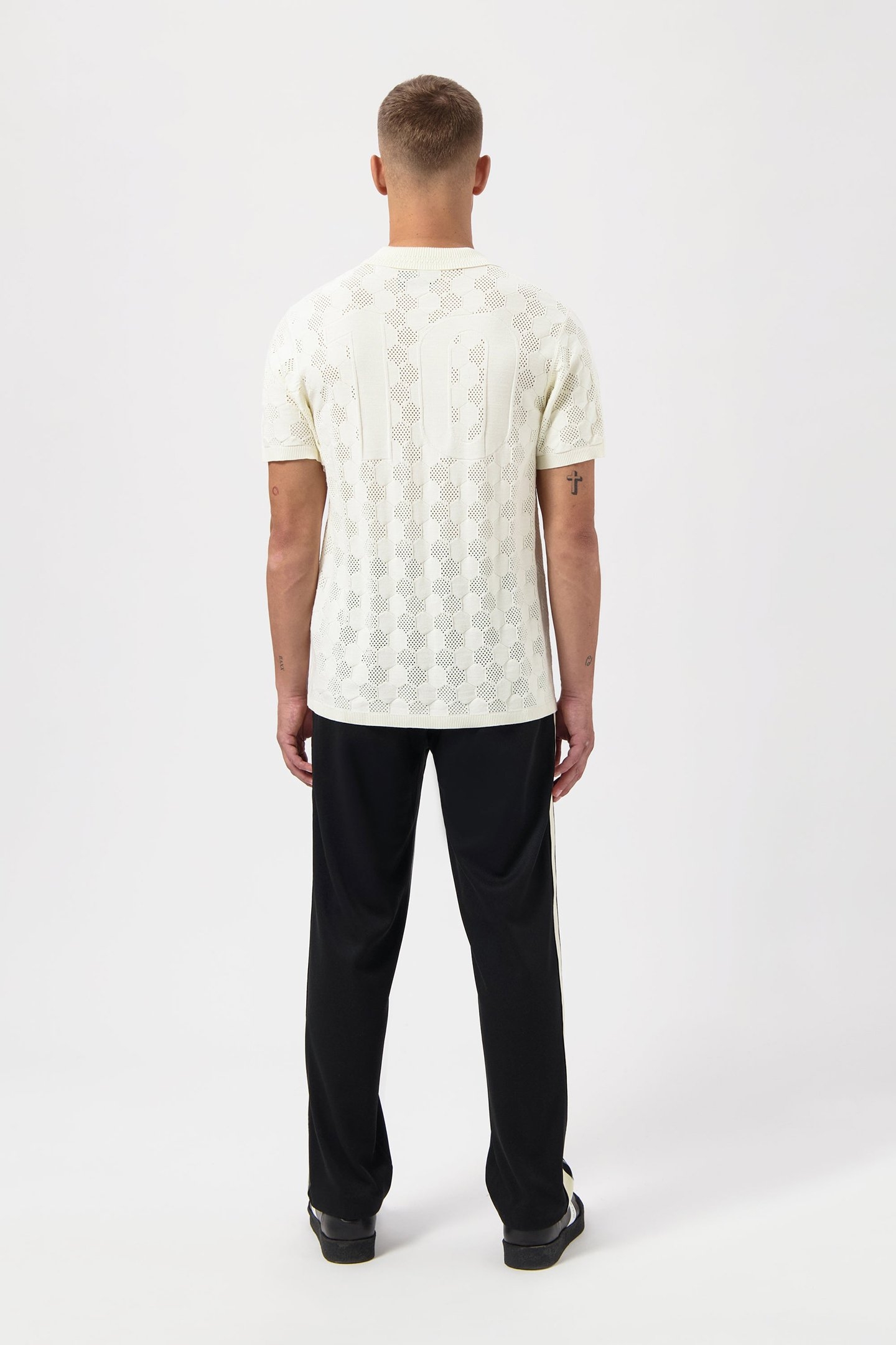 GOTL KNIT FOOTBALL JERSEY LIGHT BEIGE 3