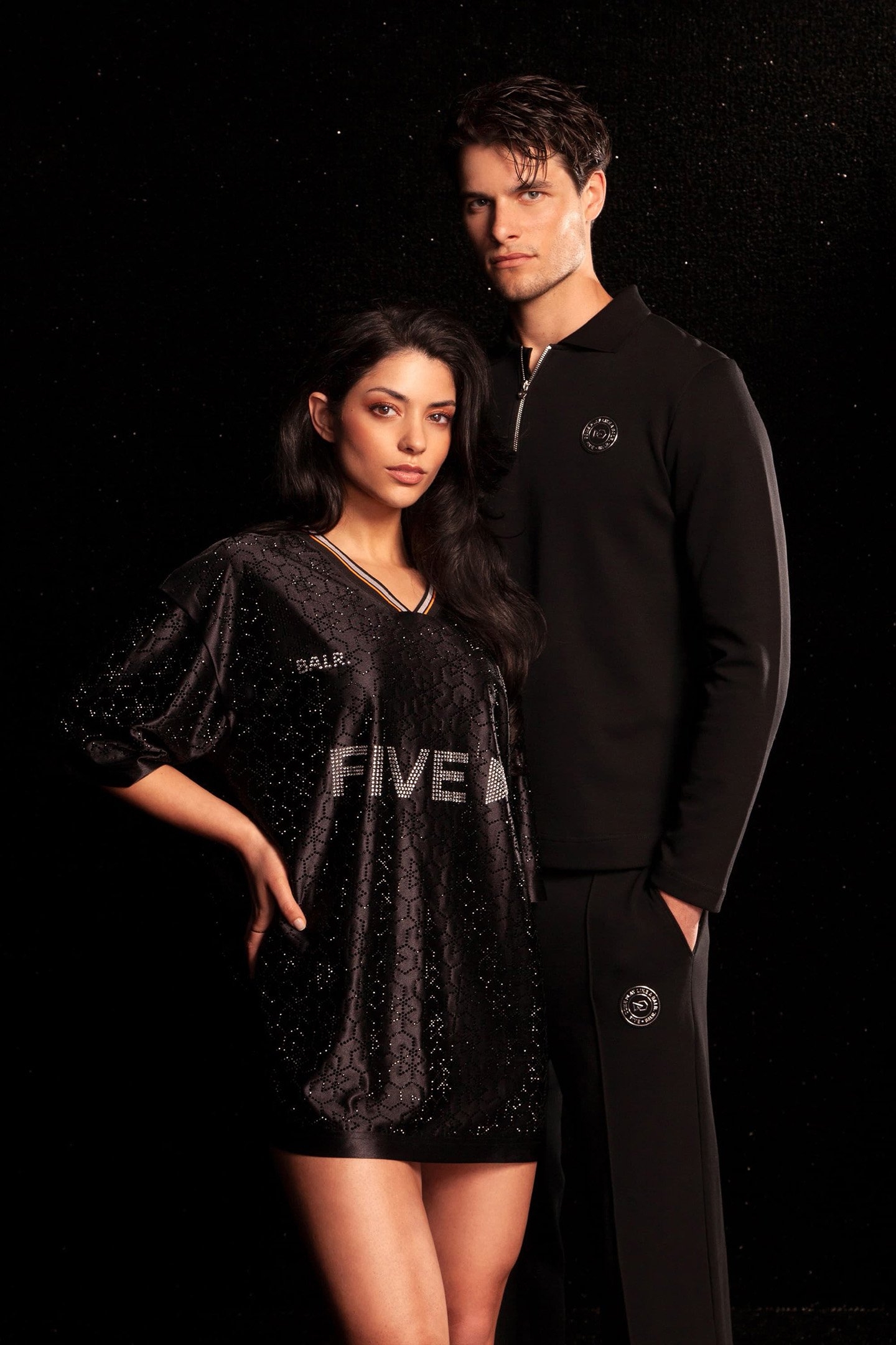 BALR. X FIVE LONGSLEEVE POLO JET BLACK 4