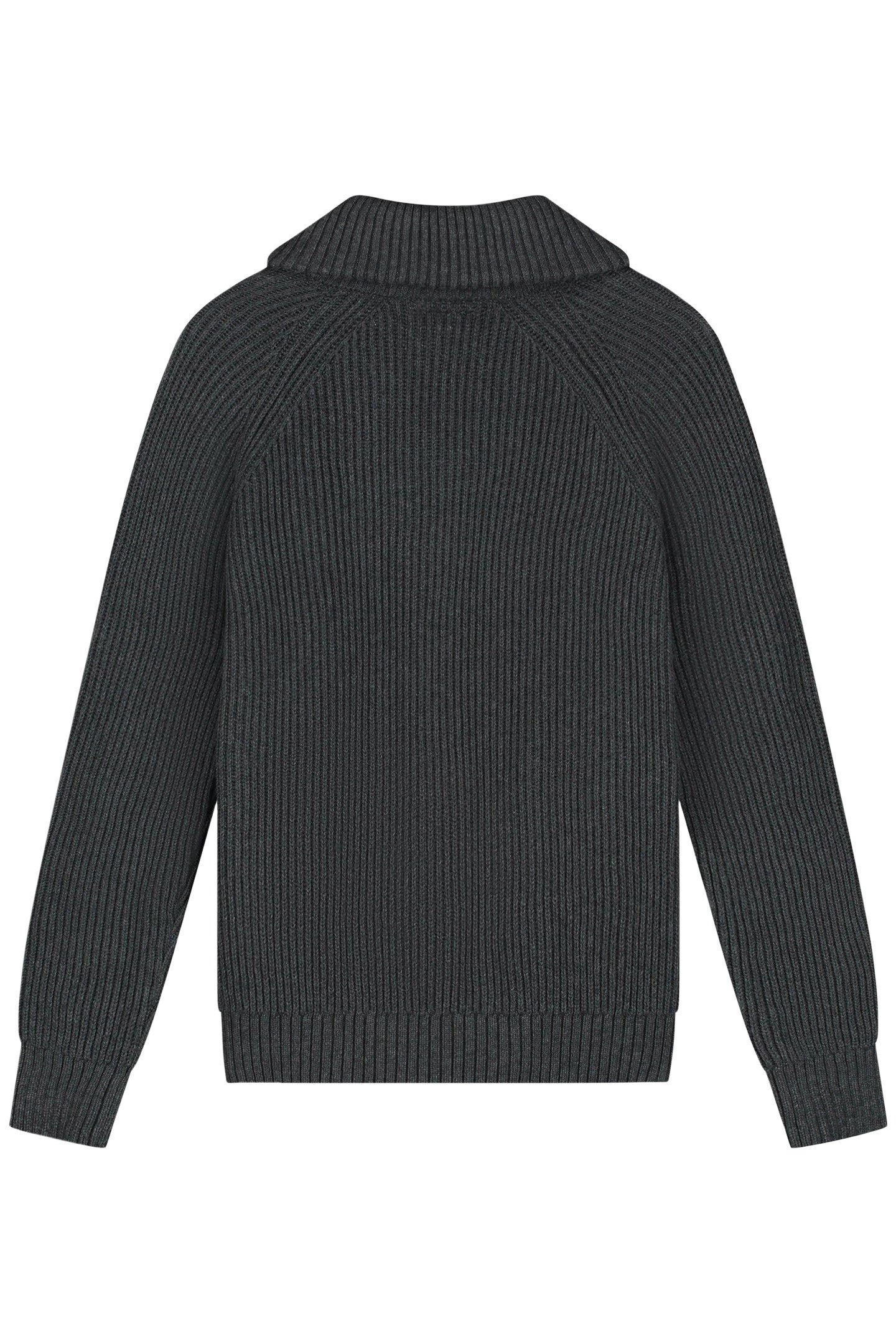 XI KNITTED HALF ZIP VOLCANIC GREY 4