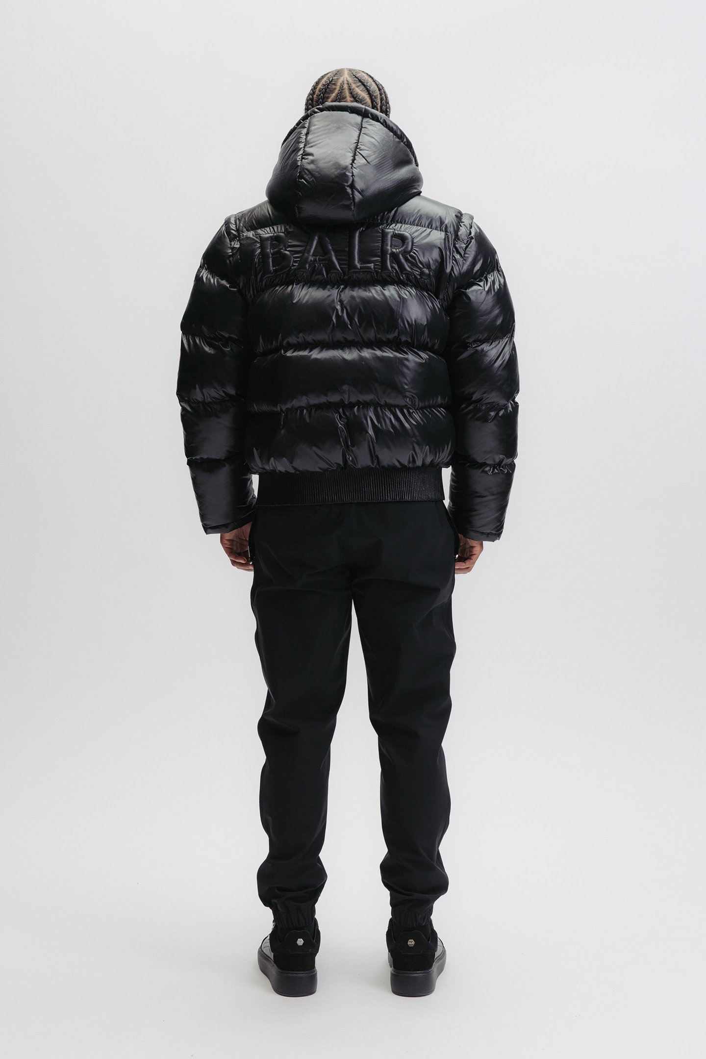 LEO PUFFER JACKET JET BLACK 2