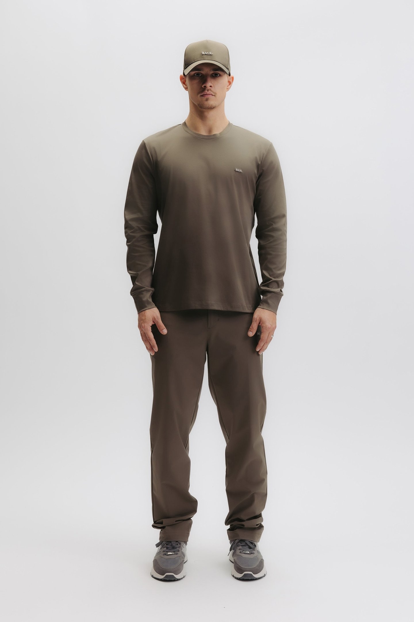 QXI SLIM L/S T-SHIRT TARMAC GREY 1