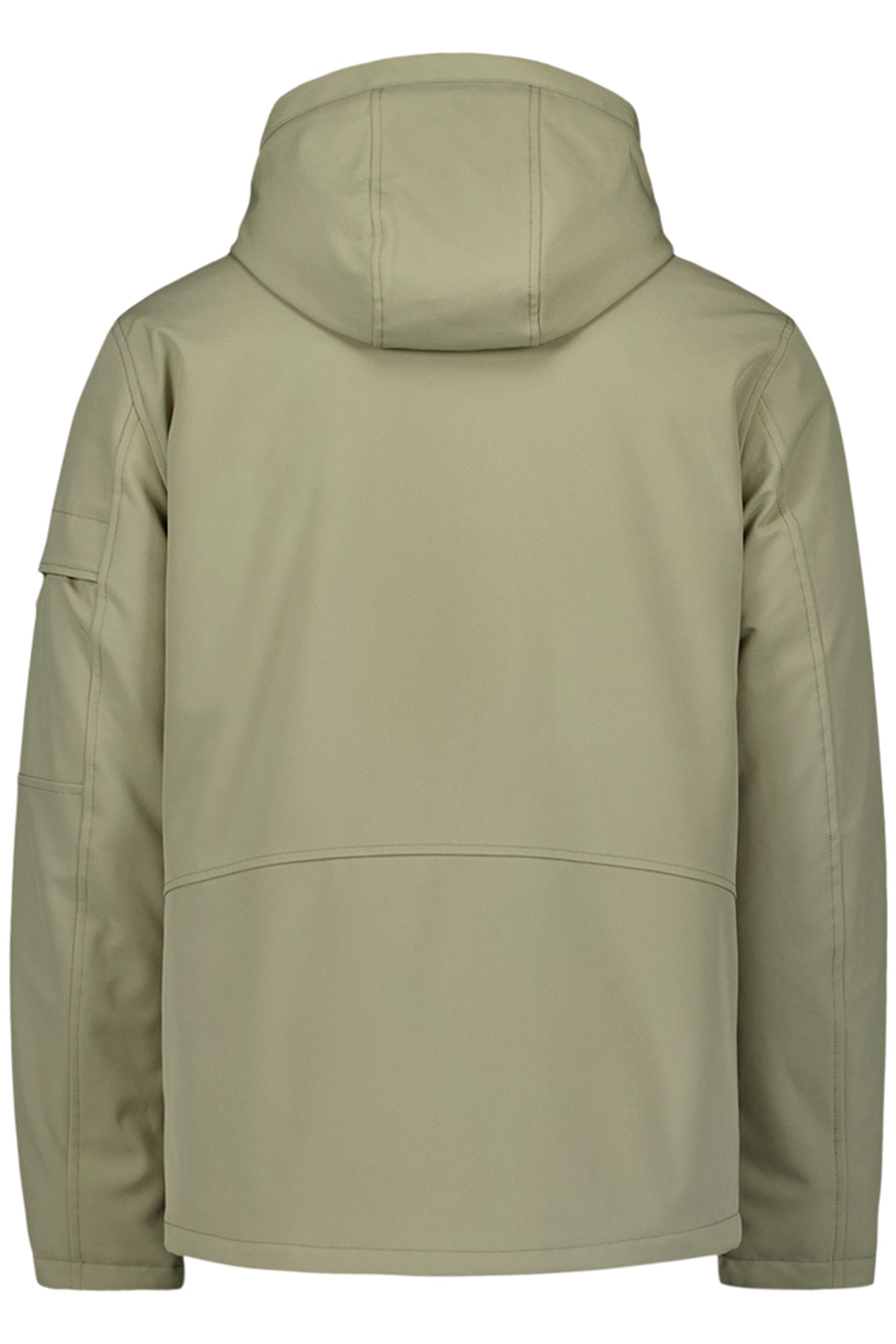 JACKET SHORT FIT HOODED SOFTSHELL STRETCH SMOKE 5