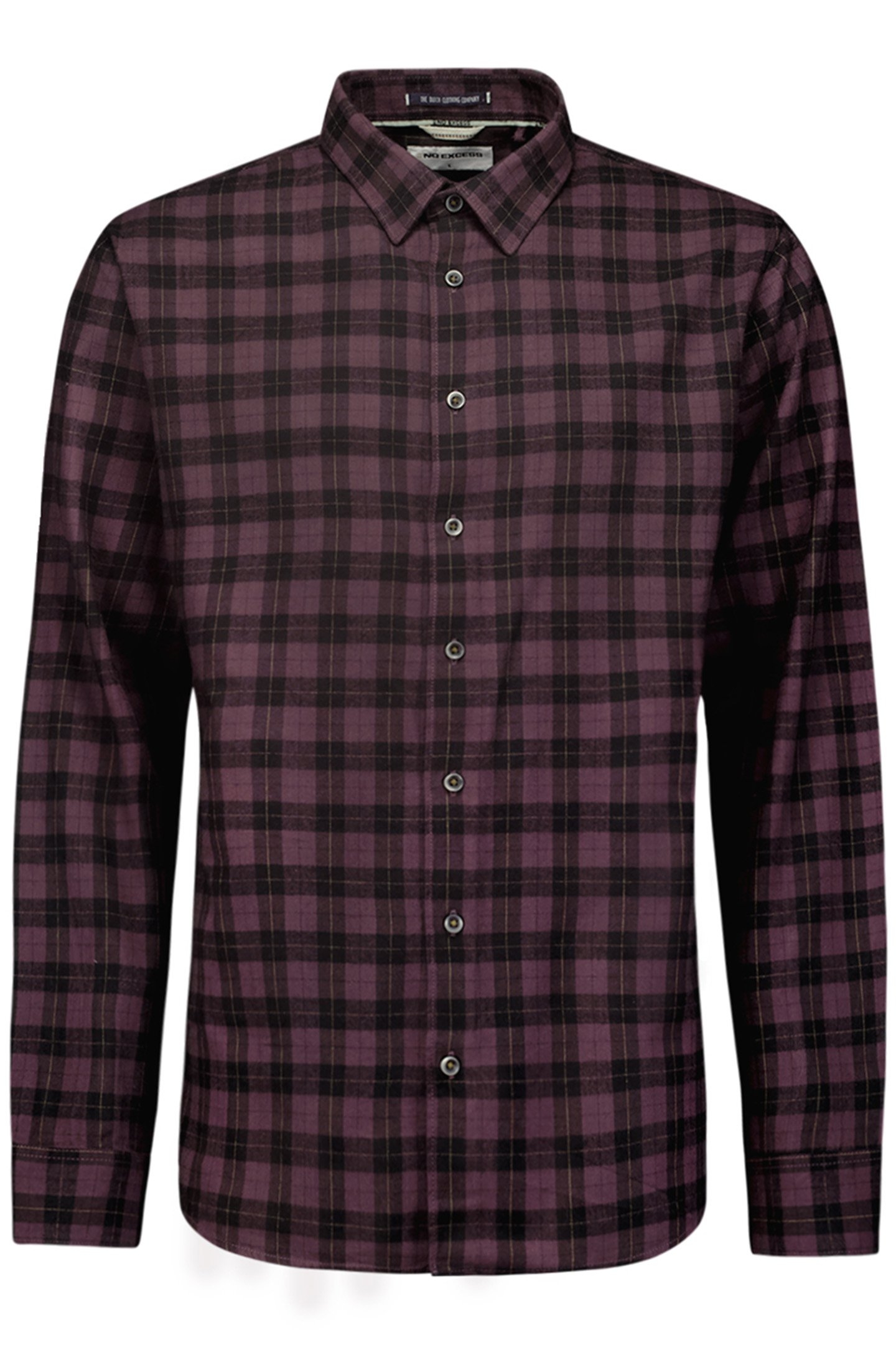 SHIRT CHECK AUBERGINE 4